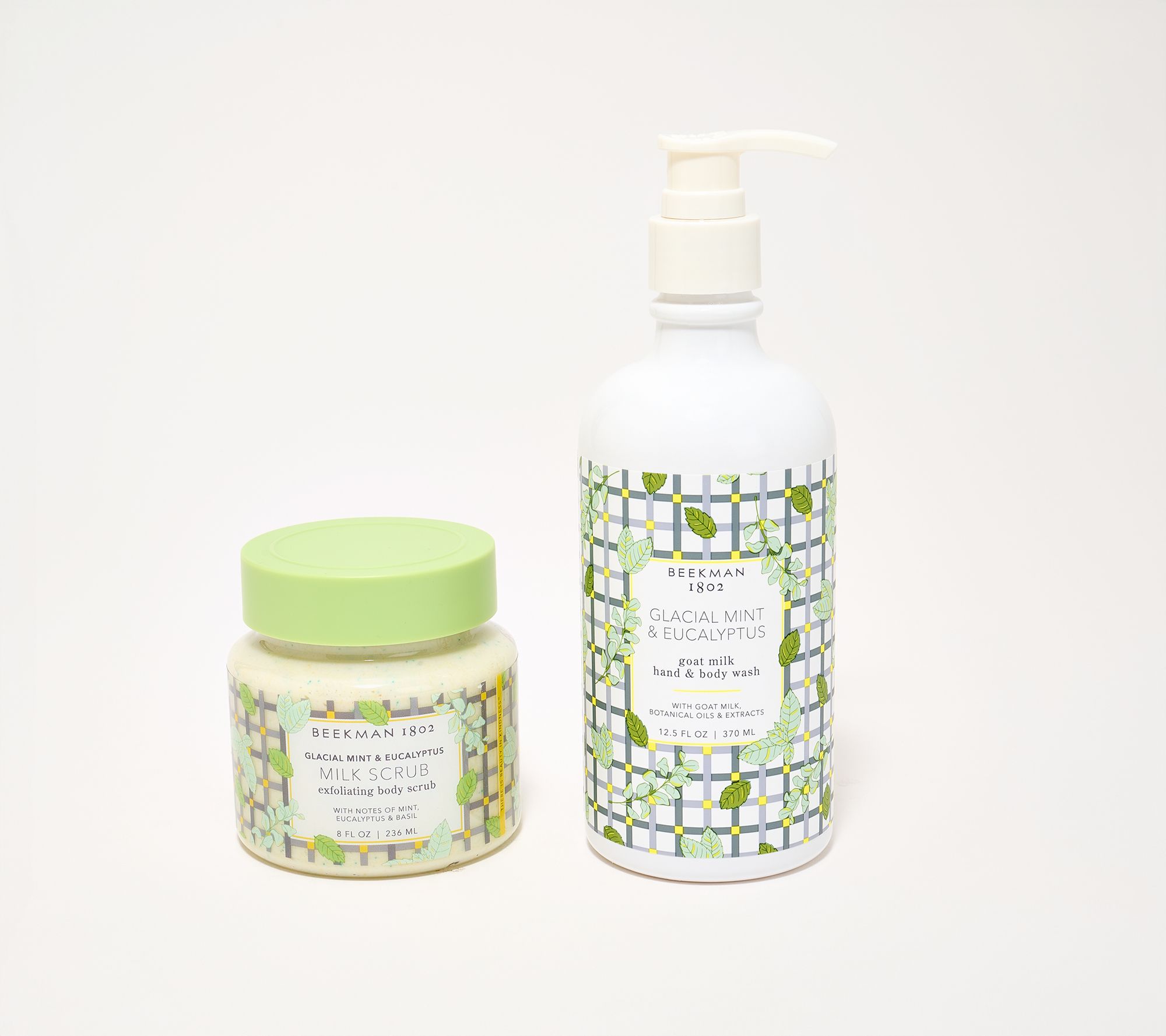  Beekman 1802 Goat Milk Body Scrub + Hand & Body Wash Set