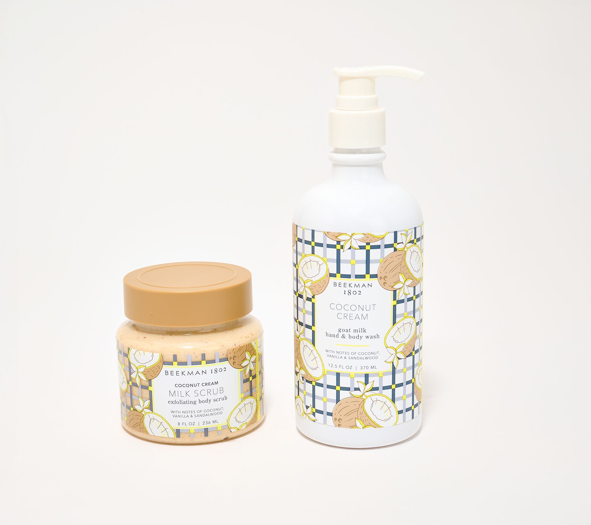 Beekman 1802 Goat Milk Body Scrub + Hand & Body Wash Set