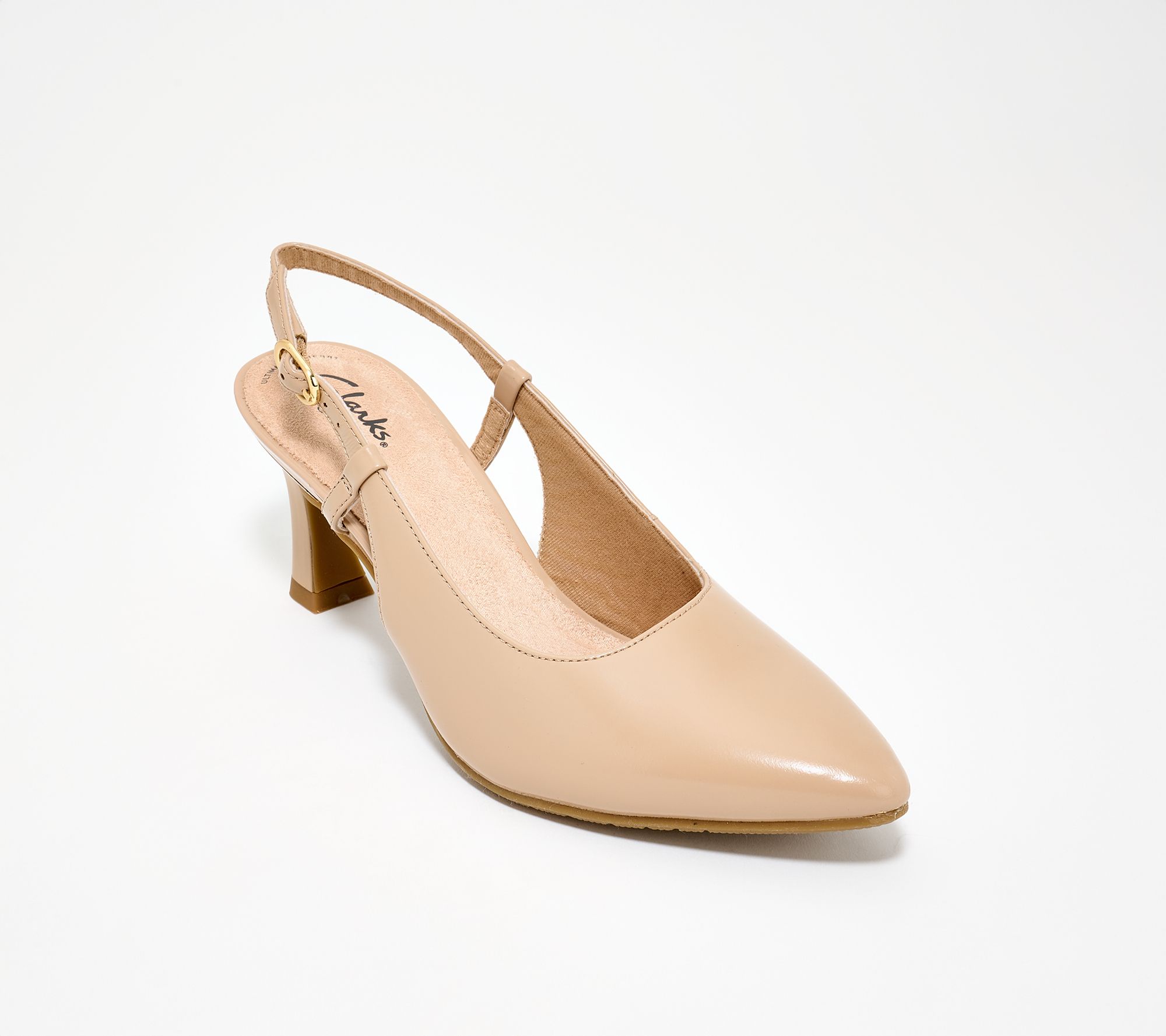 Clarks Collection Leather Sling Back Pumps -Tammitha Strap