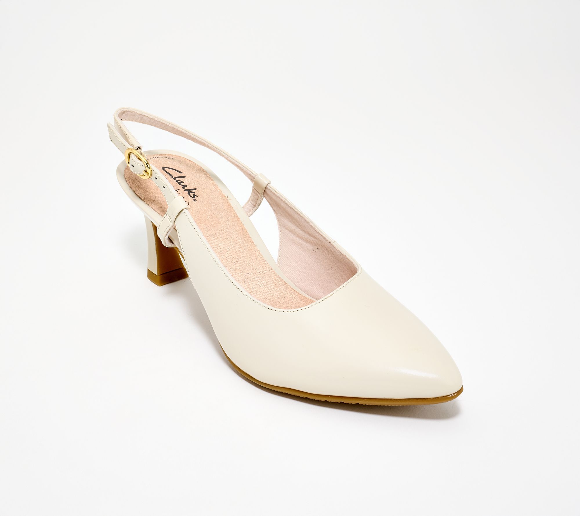 Clarks Collection Leather Sling Back Pumps -Tammitha Strap