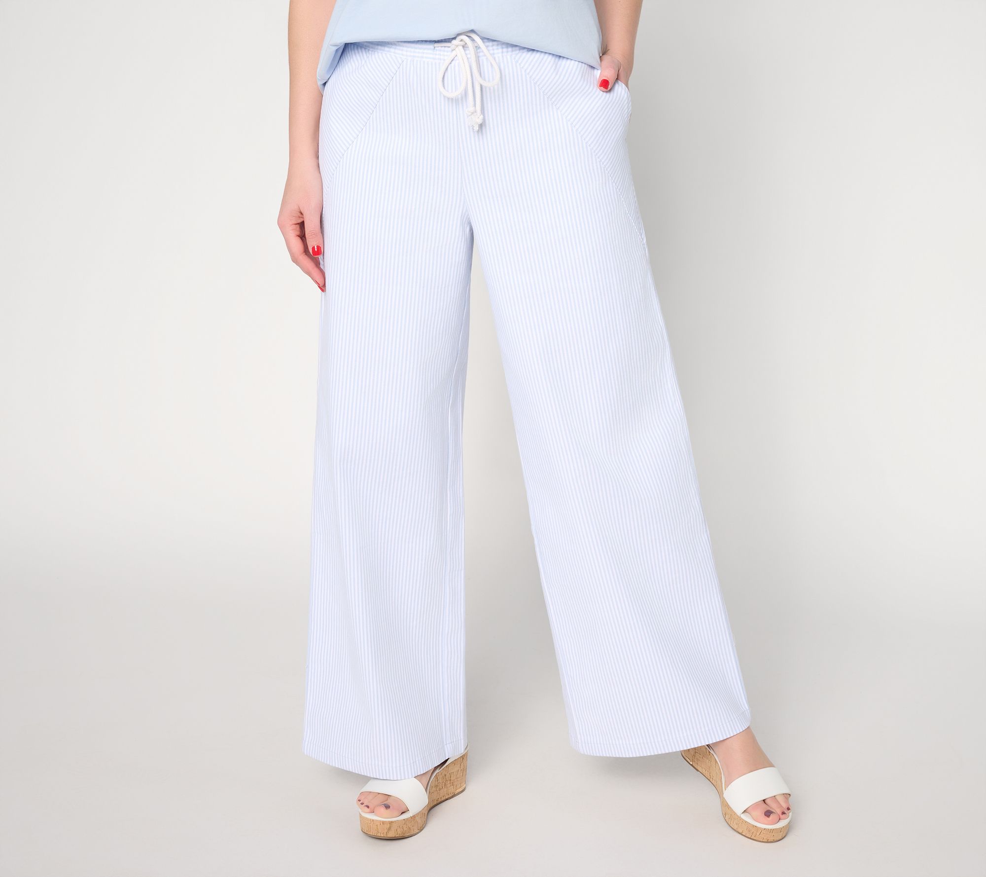 Peace Love World Full Length Railroad Stripe Pants