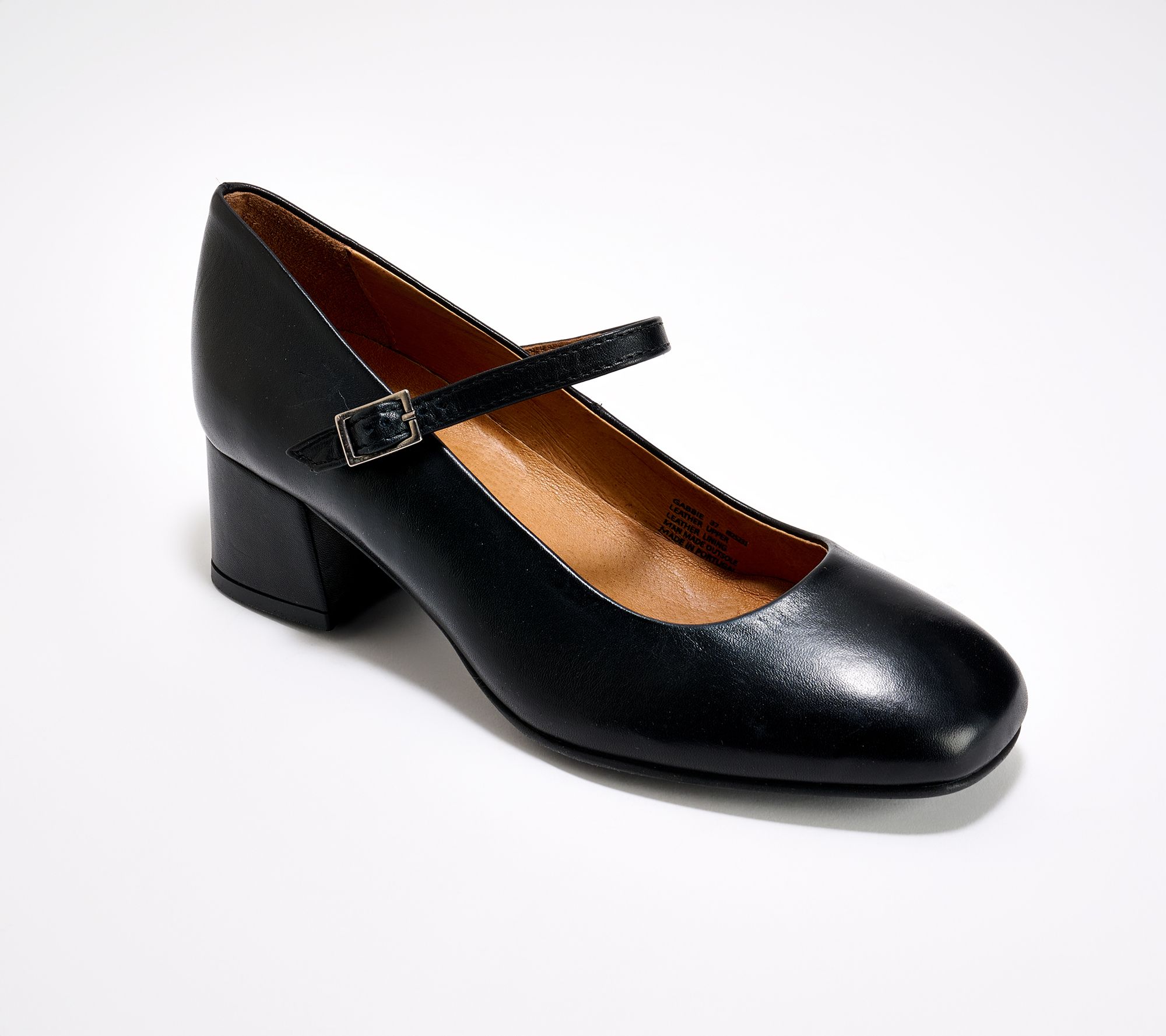 "As Is" Miz Mooz Leather Heeled Mary Janes - Gabbie