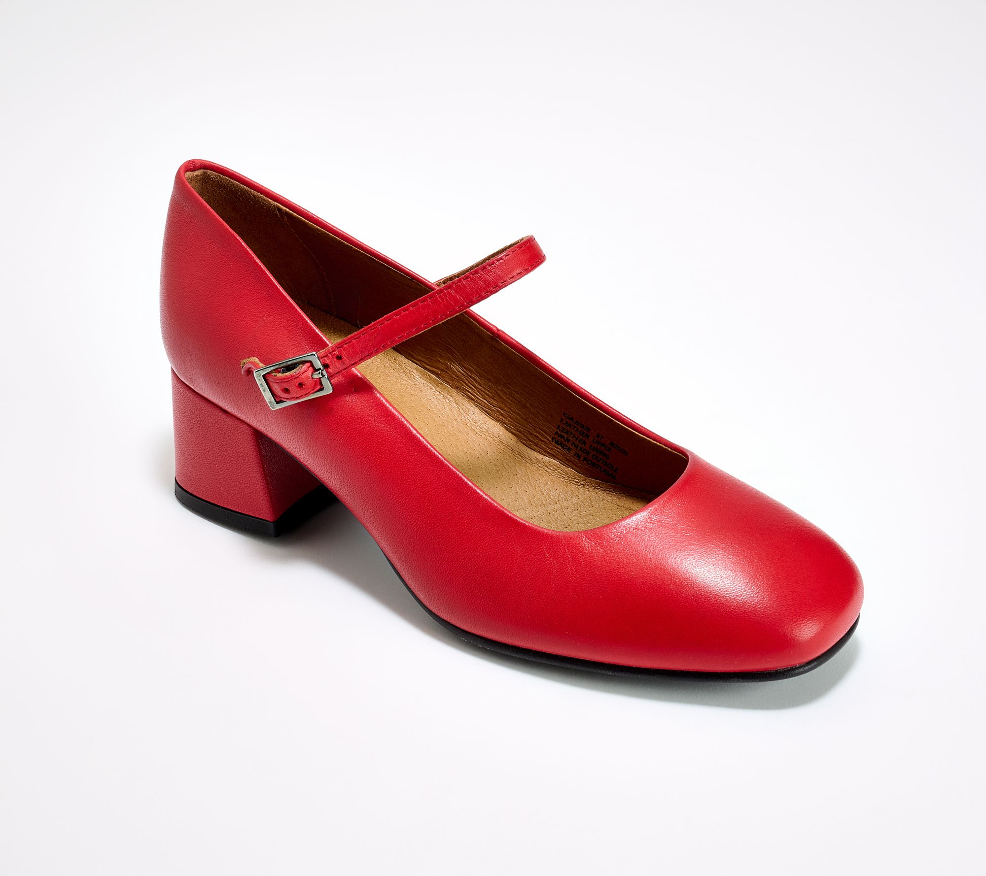 "As Is" Miz Mooz Leather Heeled Mary Janes - Gabbie