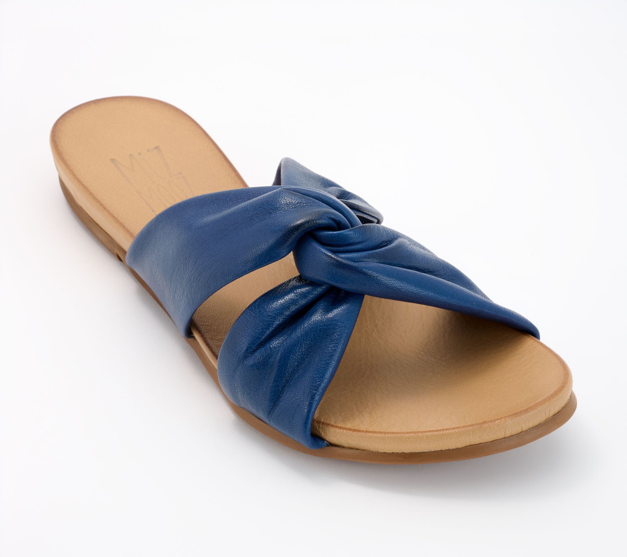 Miz Mooz Twisted Leather Slide Sandals - Taryn