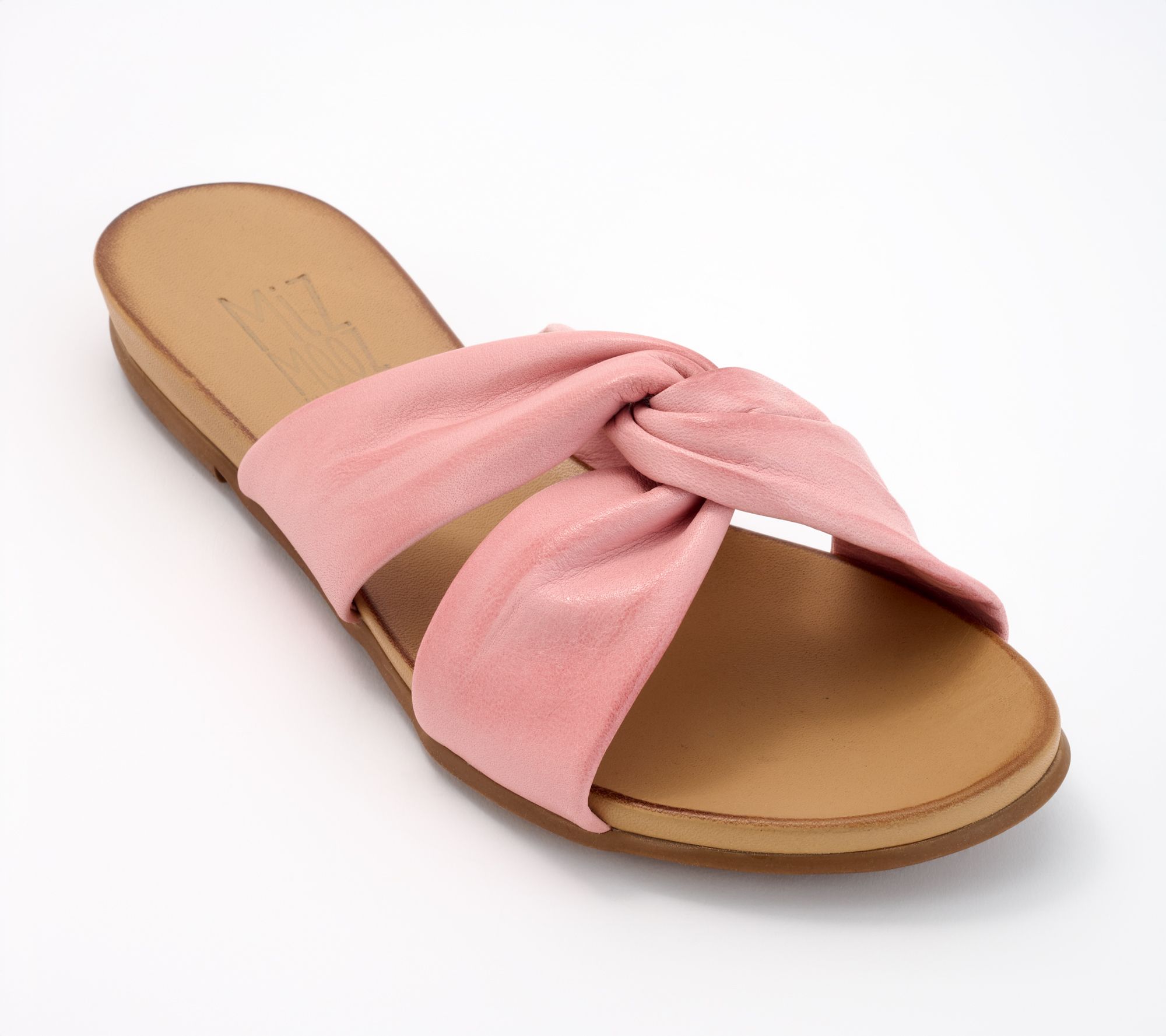 Miz Mooz Twisted Leather Slide Sandals - Taryn