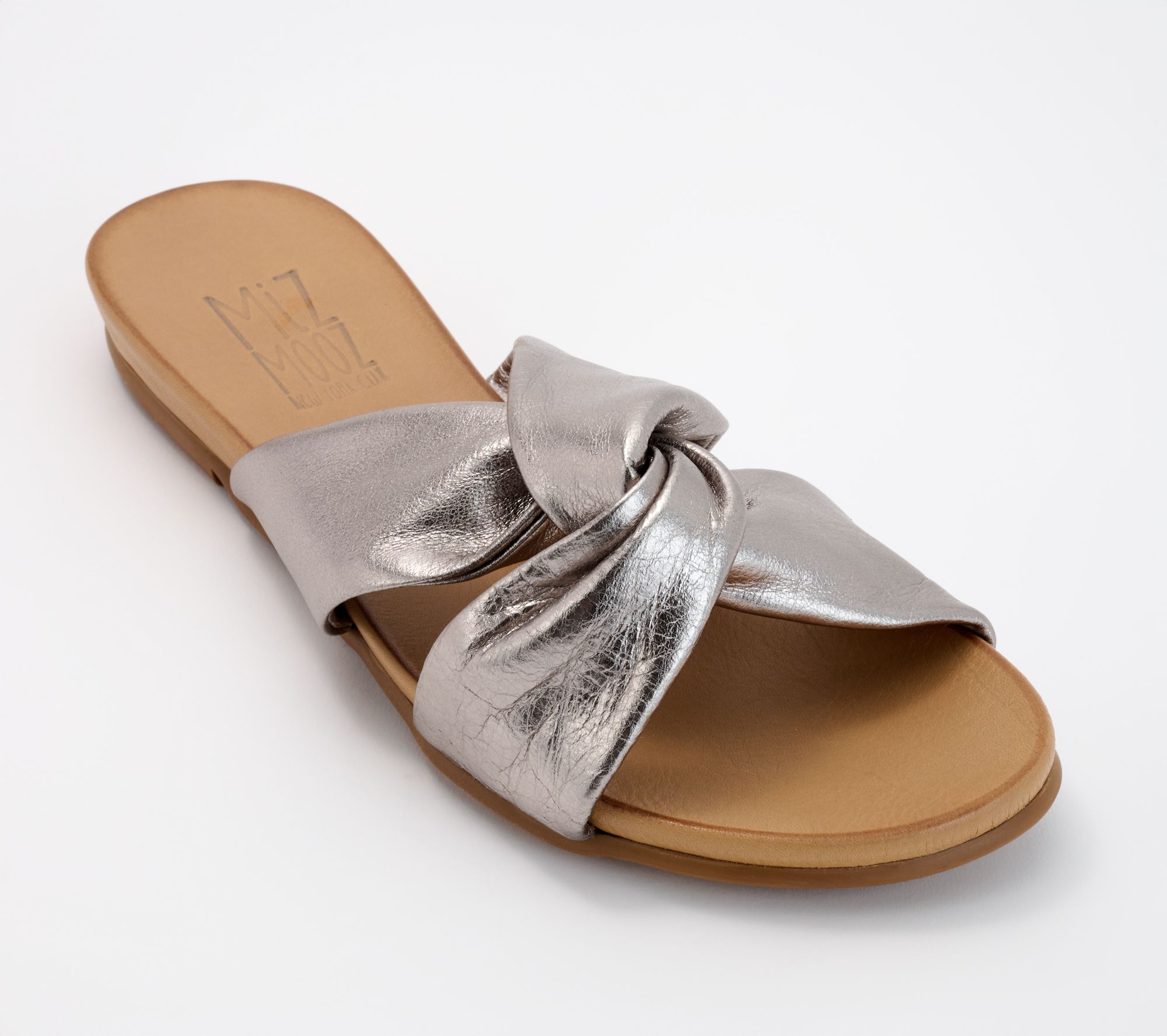 Miz Mooz Twisted Leather Slide Sandals - Taryn
