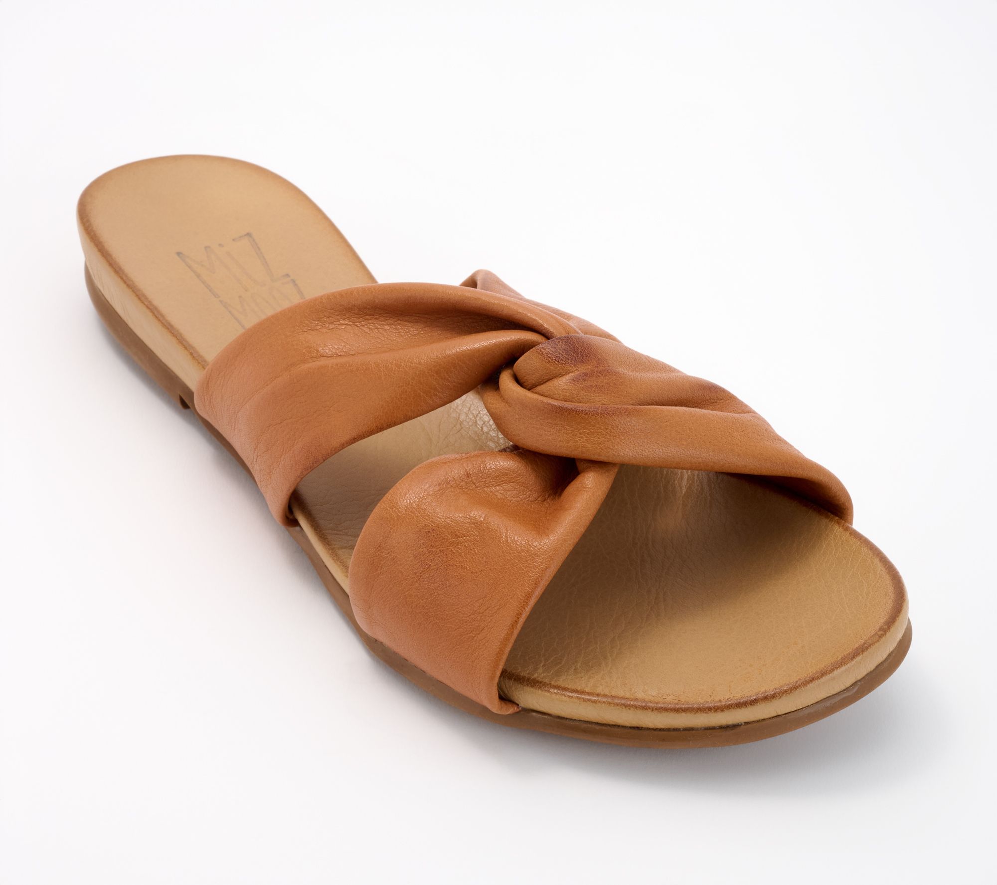Miz Mooz Twisted Leather Slide Sandals - Taryn