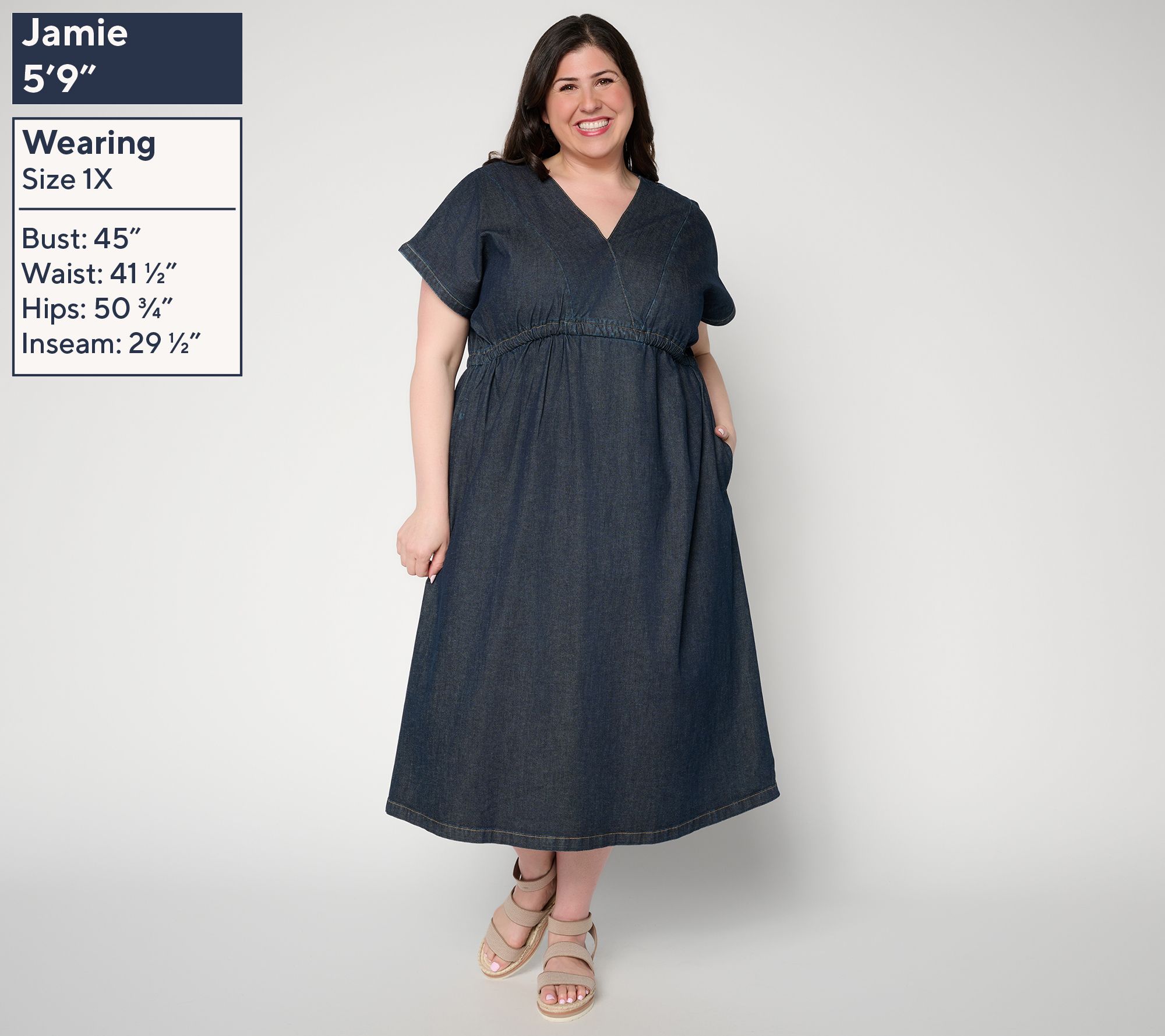 martha stewart denim dress Martha Stewart Signature Petite Denim Lace Up Safari Dress