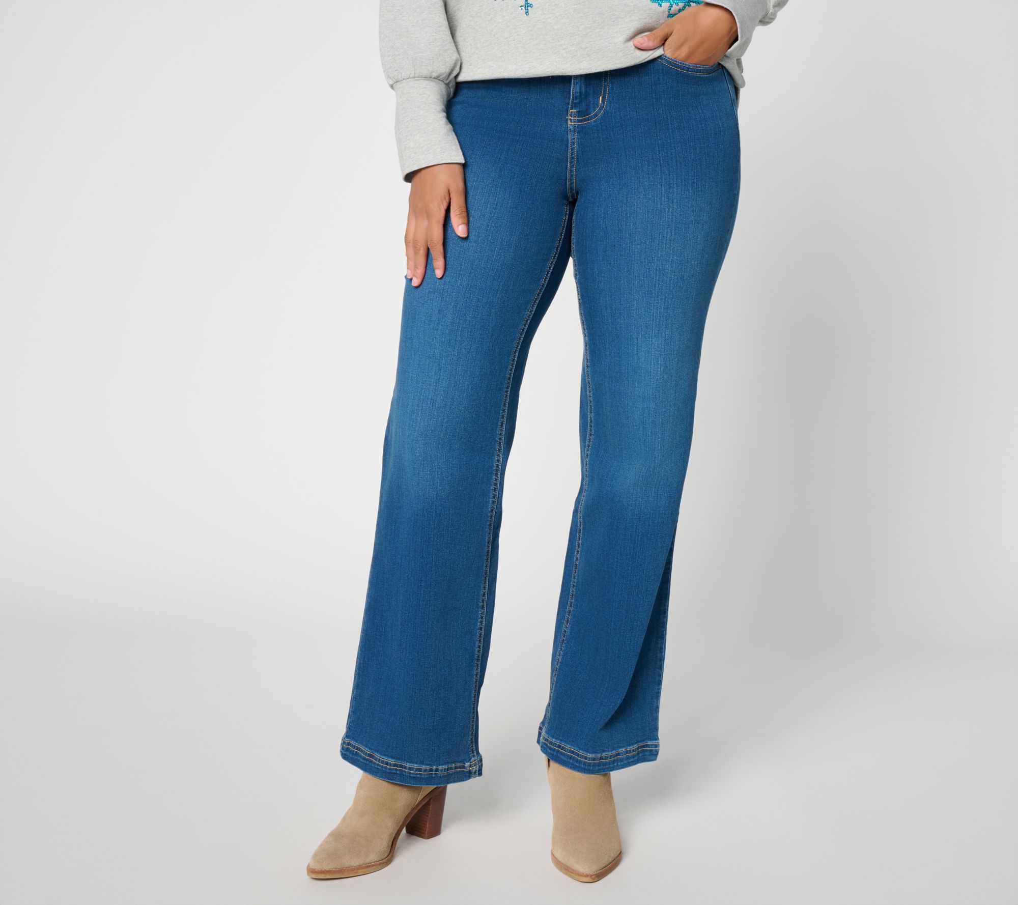 Belle by Kim Gravel Regular TripleLuxe Denim Cool Girl Jeans