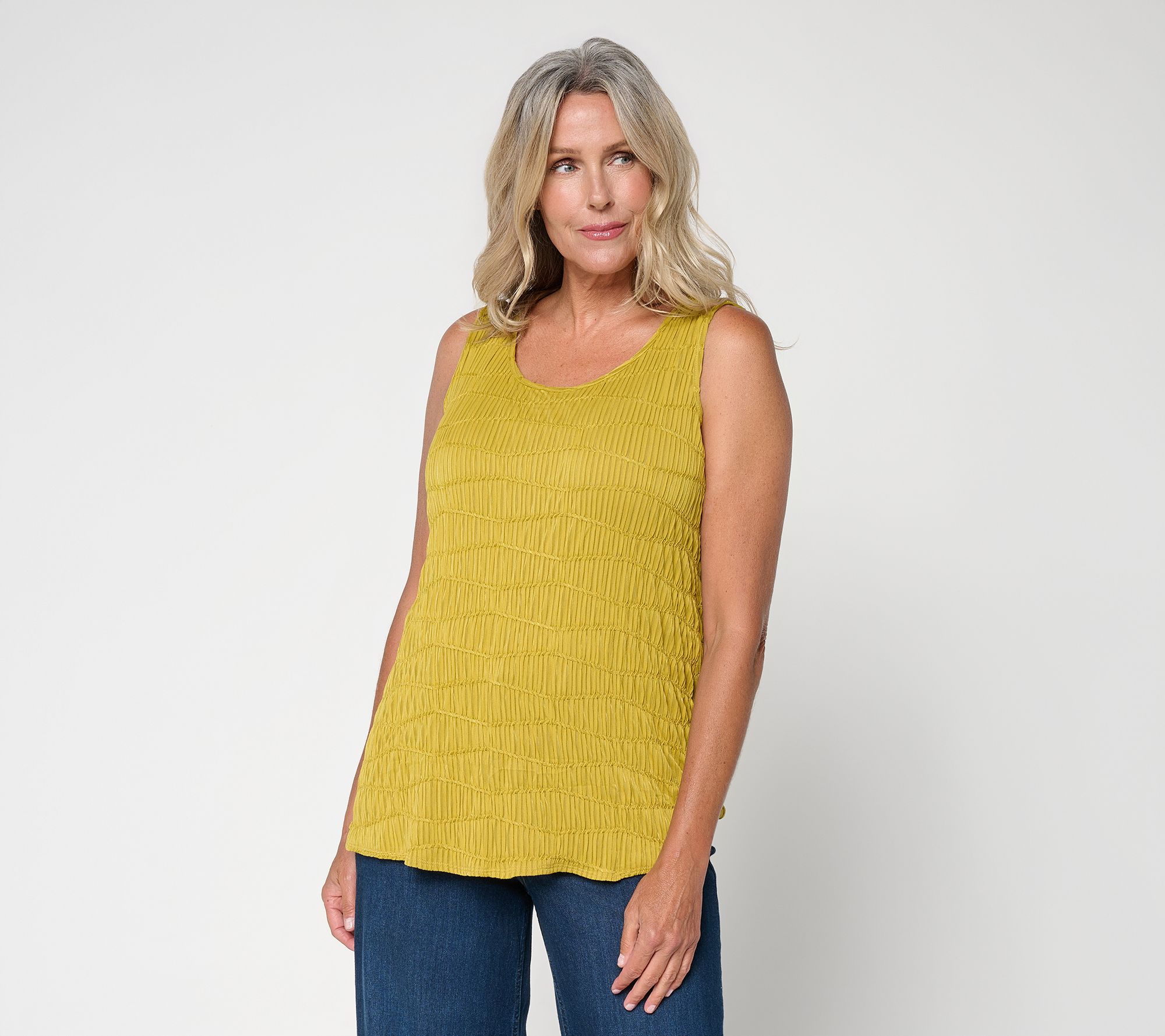  LOGO Layers by Lori Goldstein Regular Textured Knit Tank