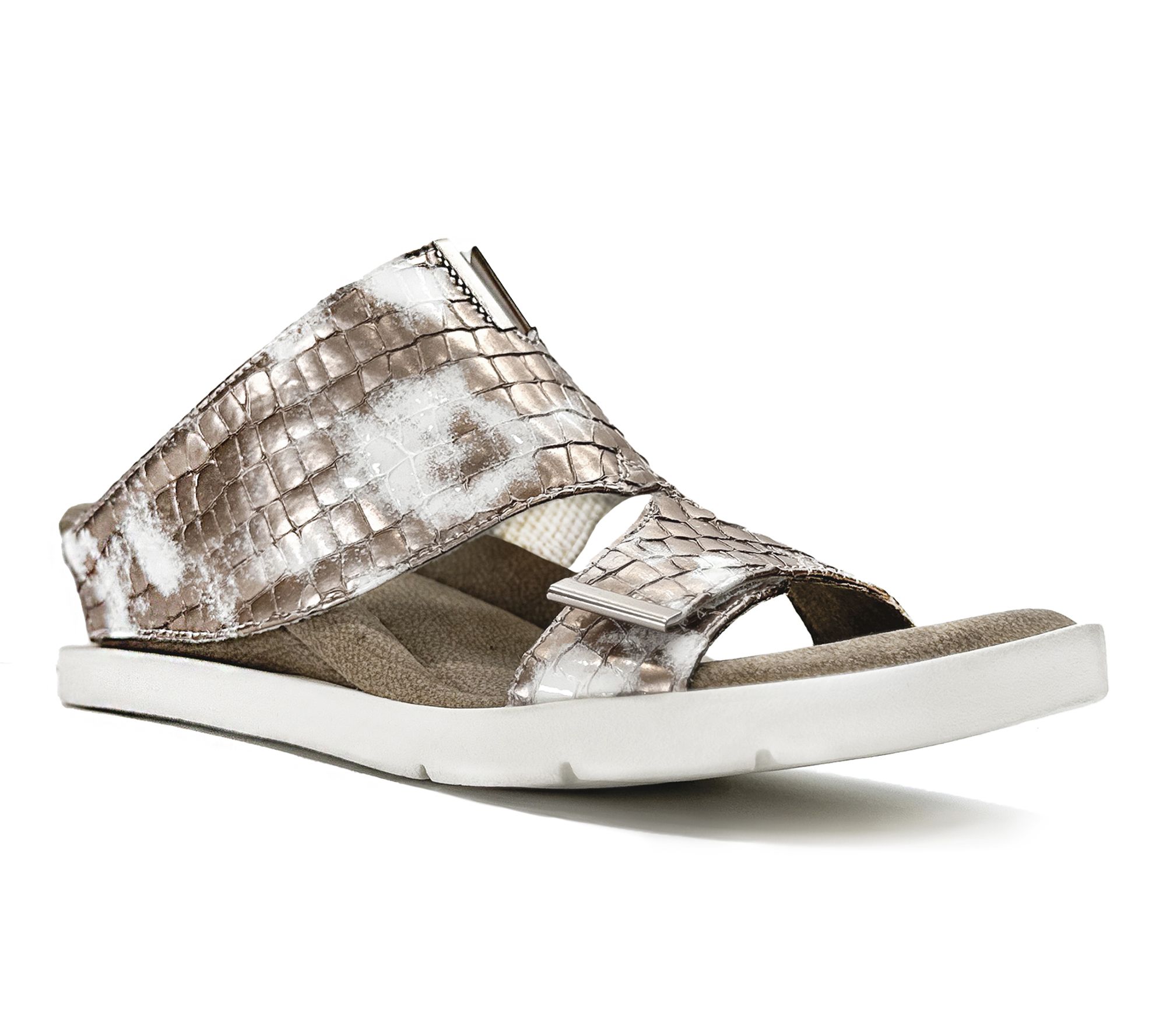 Modzori Kleo Reversible Wedge Sandal - Rose Flips to White