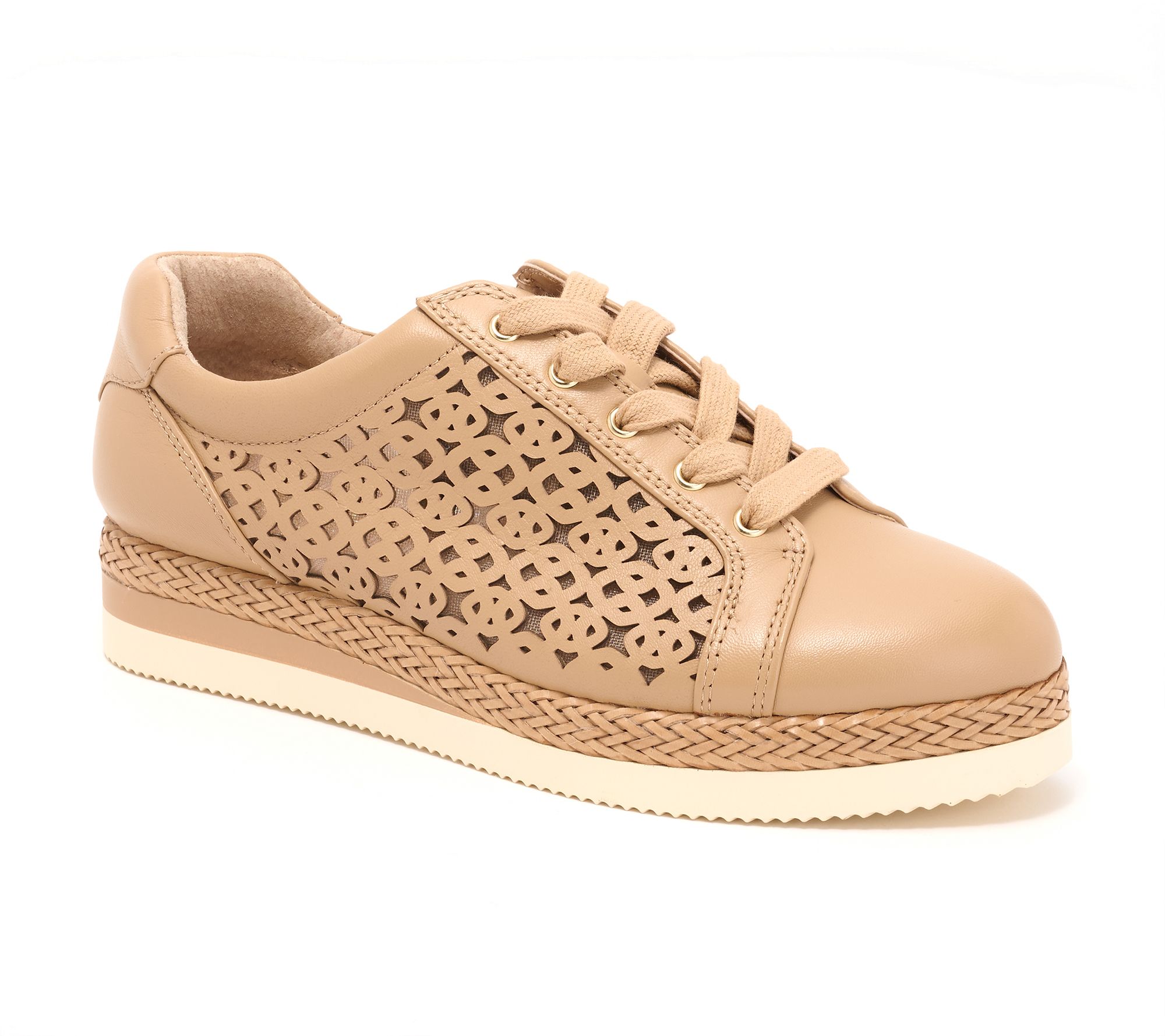 "As Is" Vince Camuto Leather Platform Sneakers - Brensy