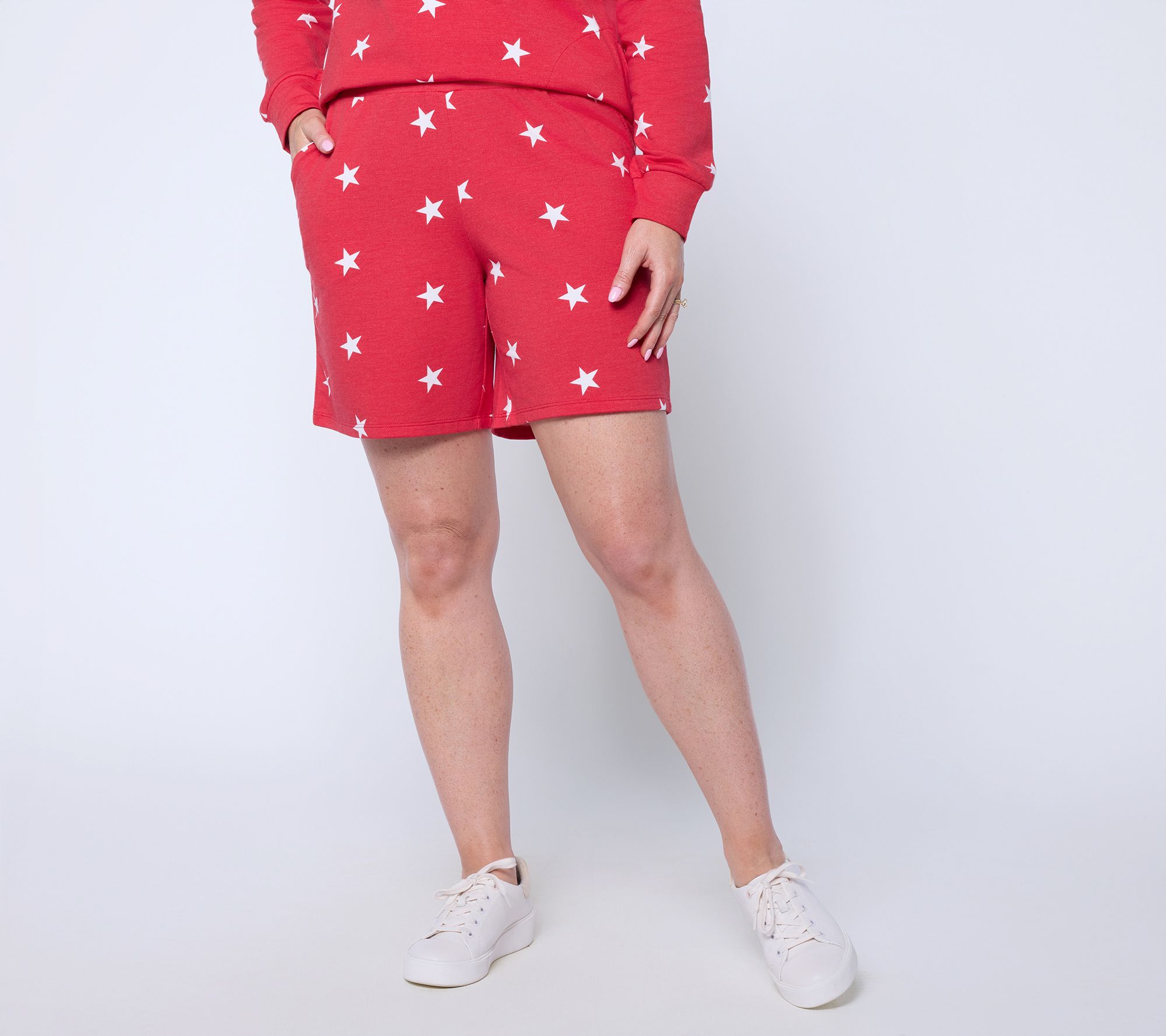 "As Is" Liberty Belles by Kim Gravel Regular 7" French Terry Star Shorts