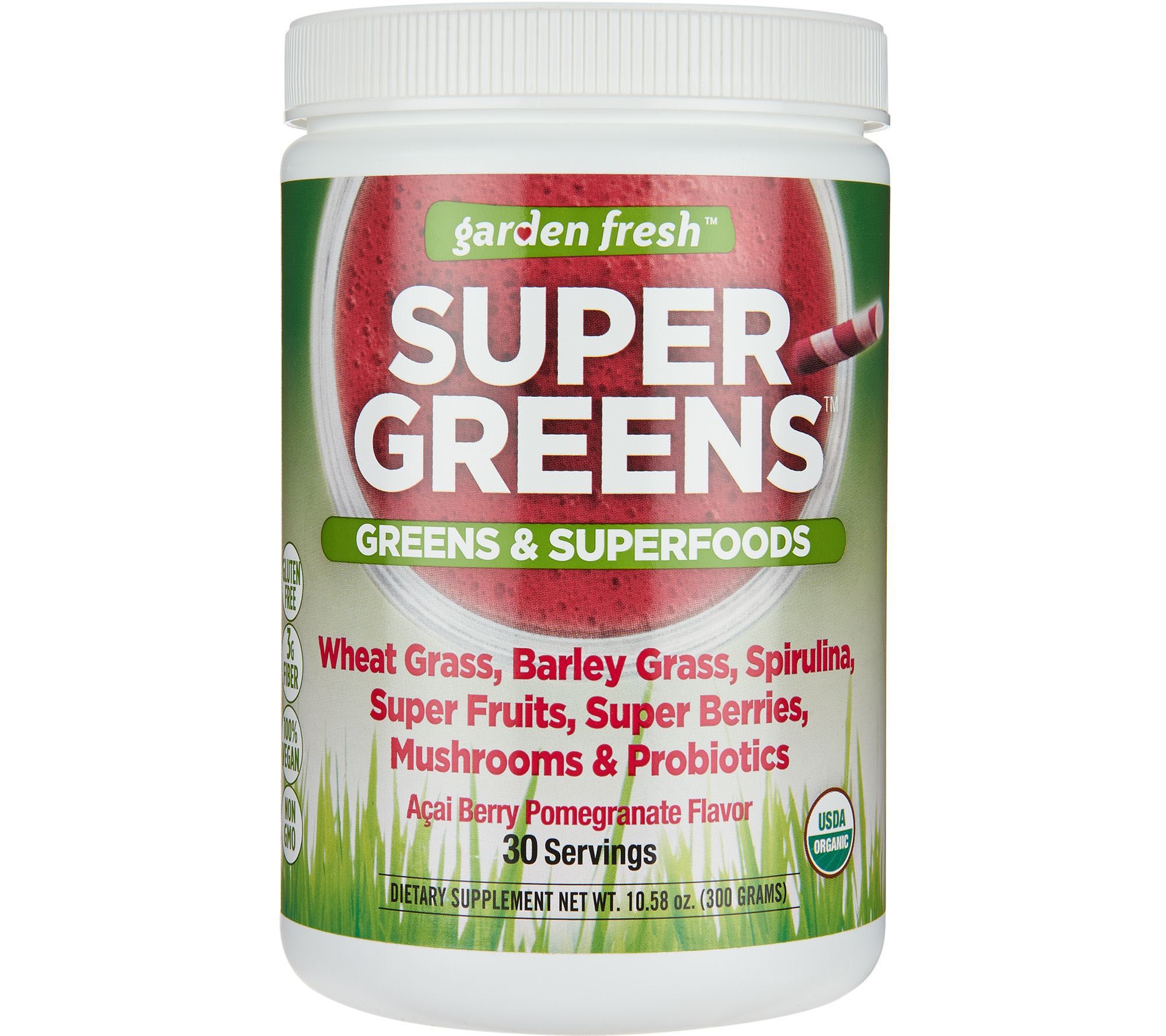 Garden Fresh Powdered Super Greens 30-day Supply - Page 1 — QVC.com