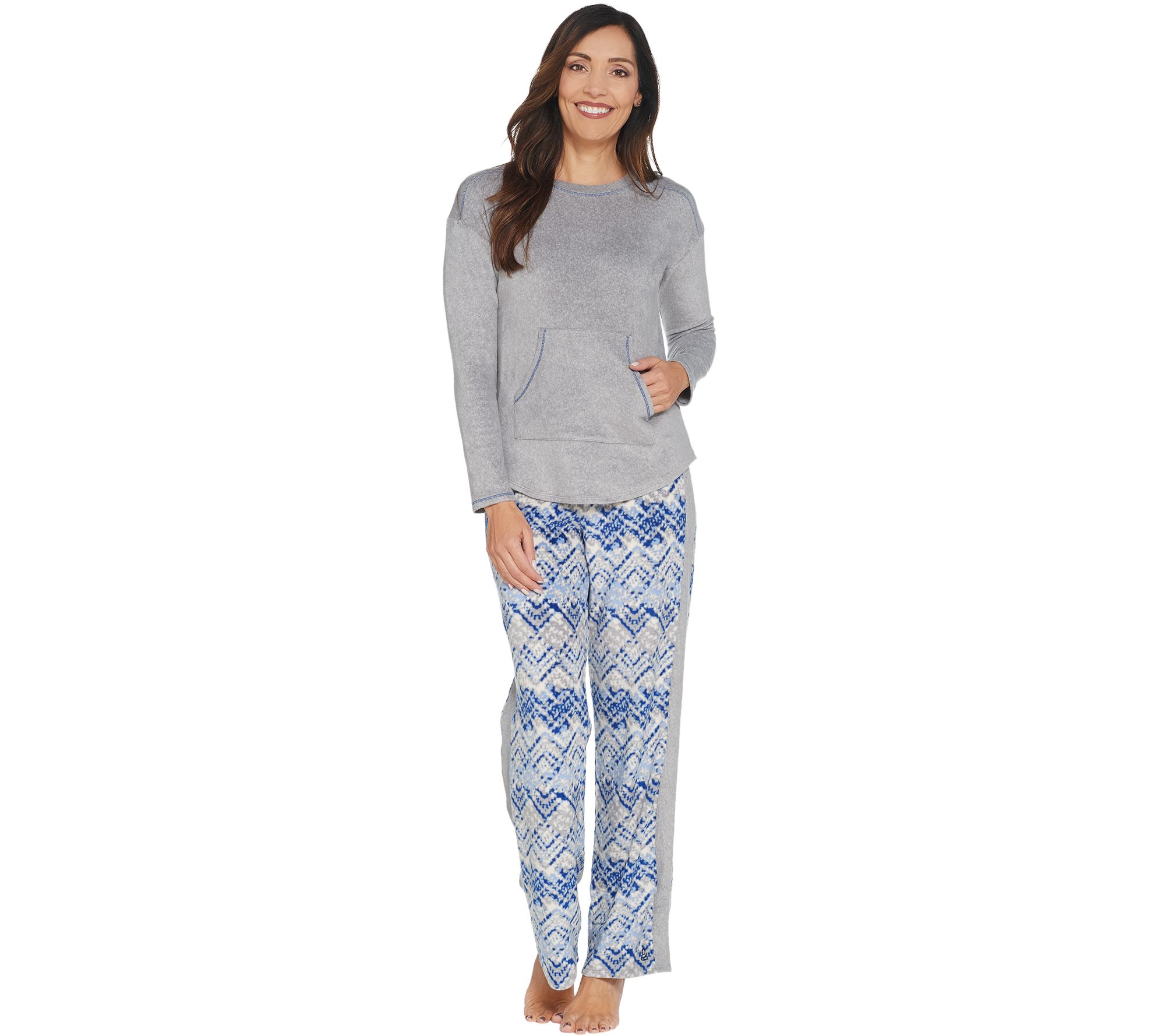 cuddl duds regular fleecewear stretch jogger pajama set