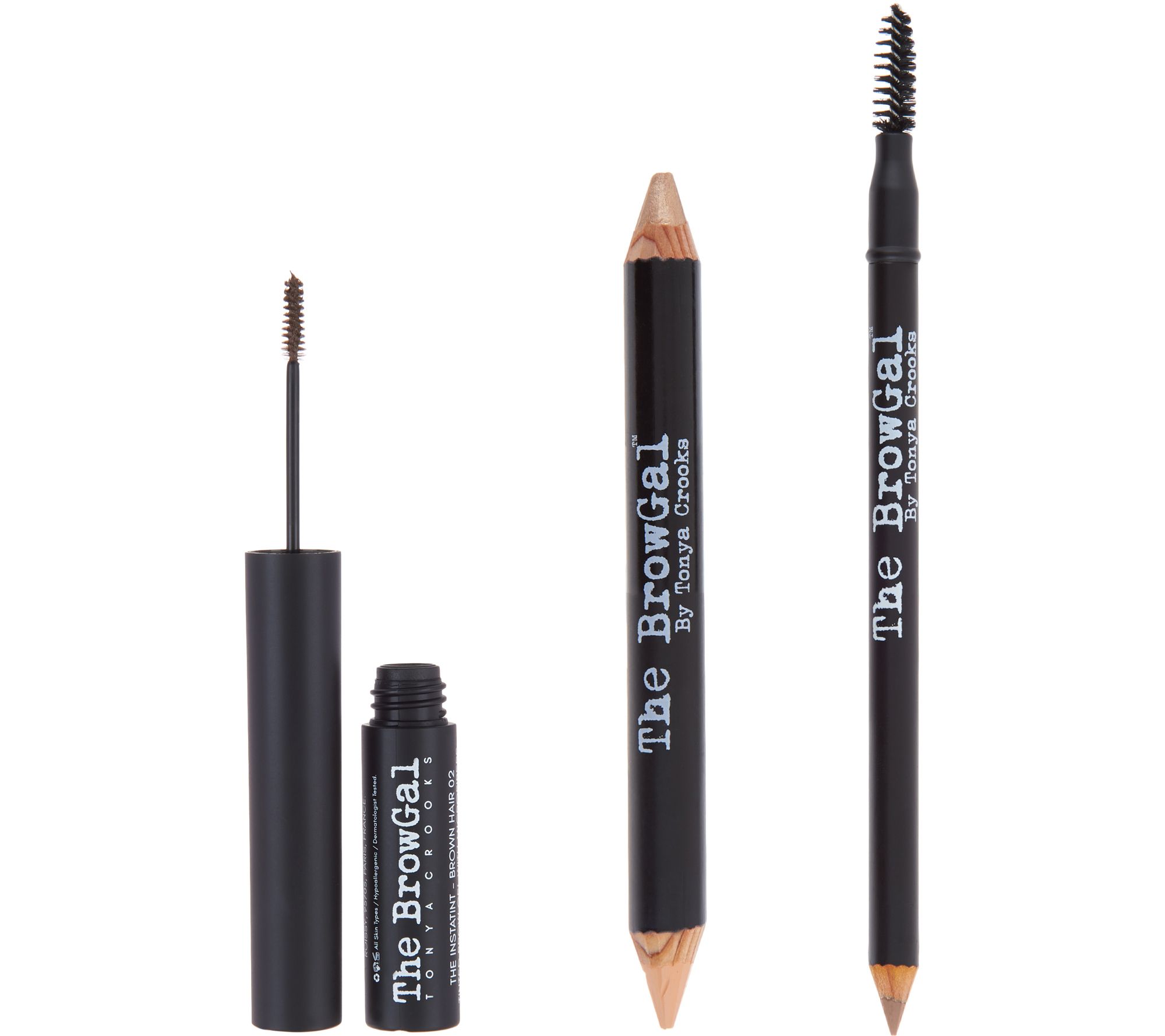 (QVC) Beauty iQ The BrowGal InstaTint Brow Kit