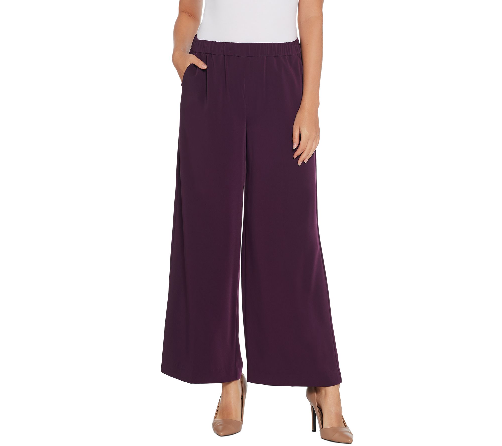 susan graver wide leg pants