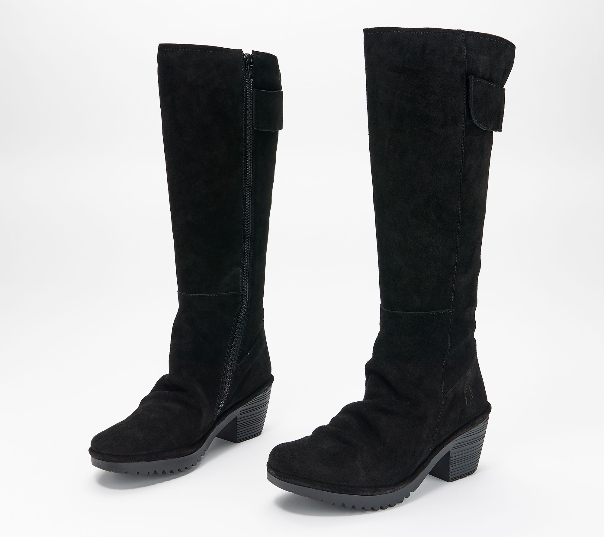 qvc tall leather boots