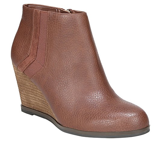 Dr. Scholl's Wedge Booties - Patch - QVC.com