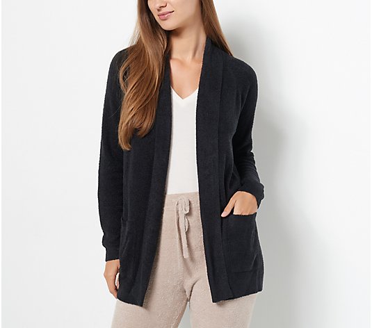 Barefoot Dreams CozyChic Lite Collared Patch Pocket Cardigan