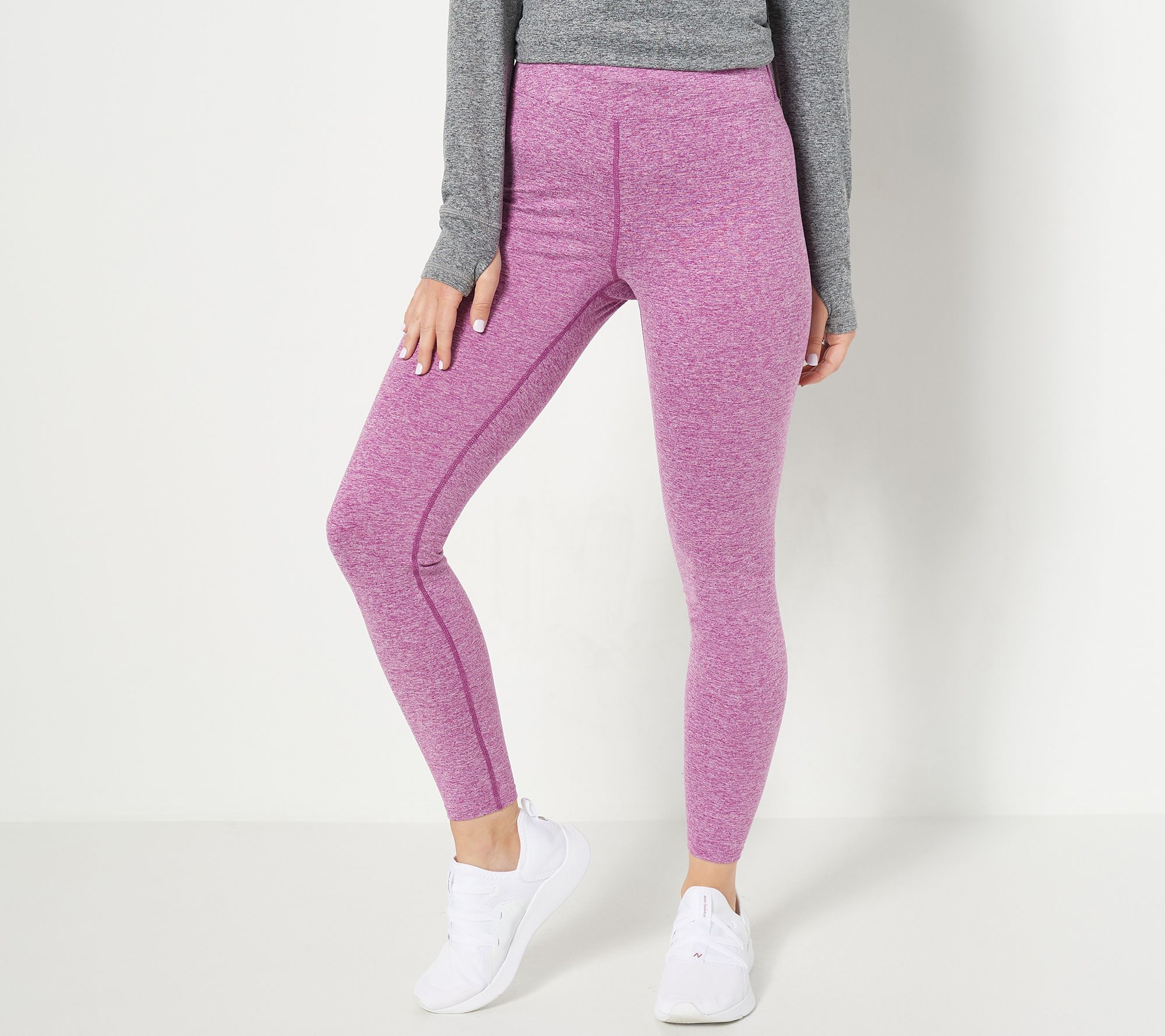 This Balance Collection Opal Gray Scroll Leggings by Balance