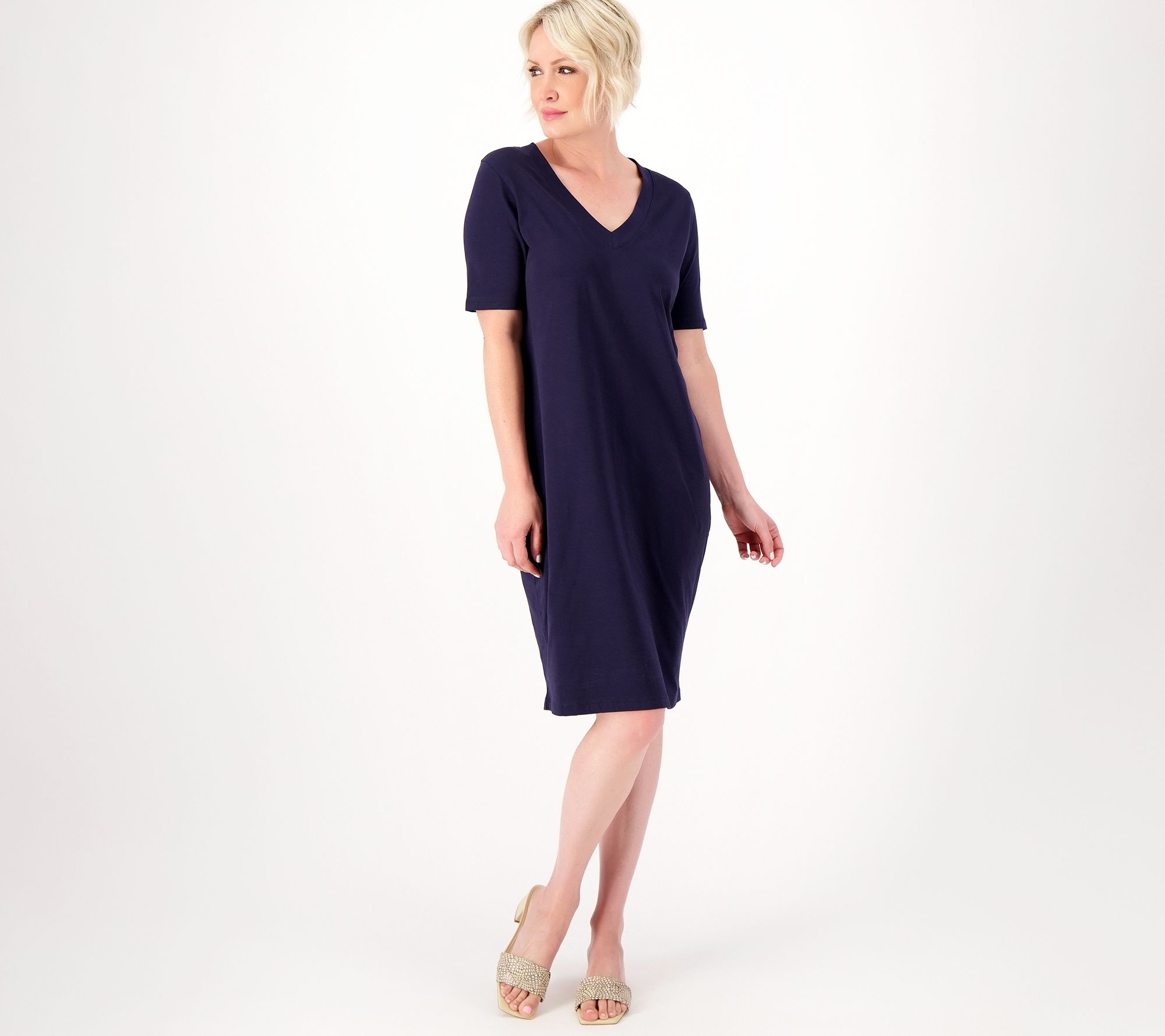 "As Is" Form & Line by Universal Standard Knit T-Shirt Dress