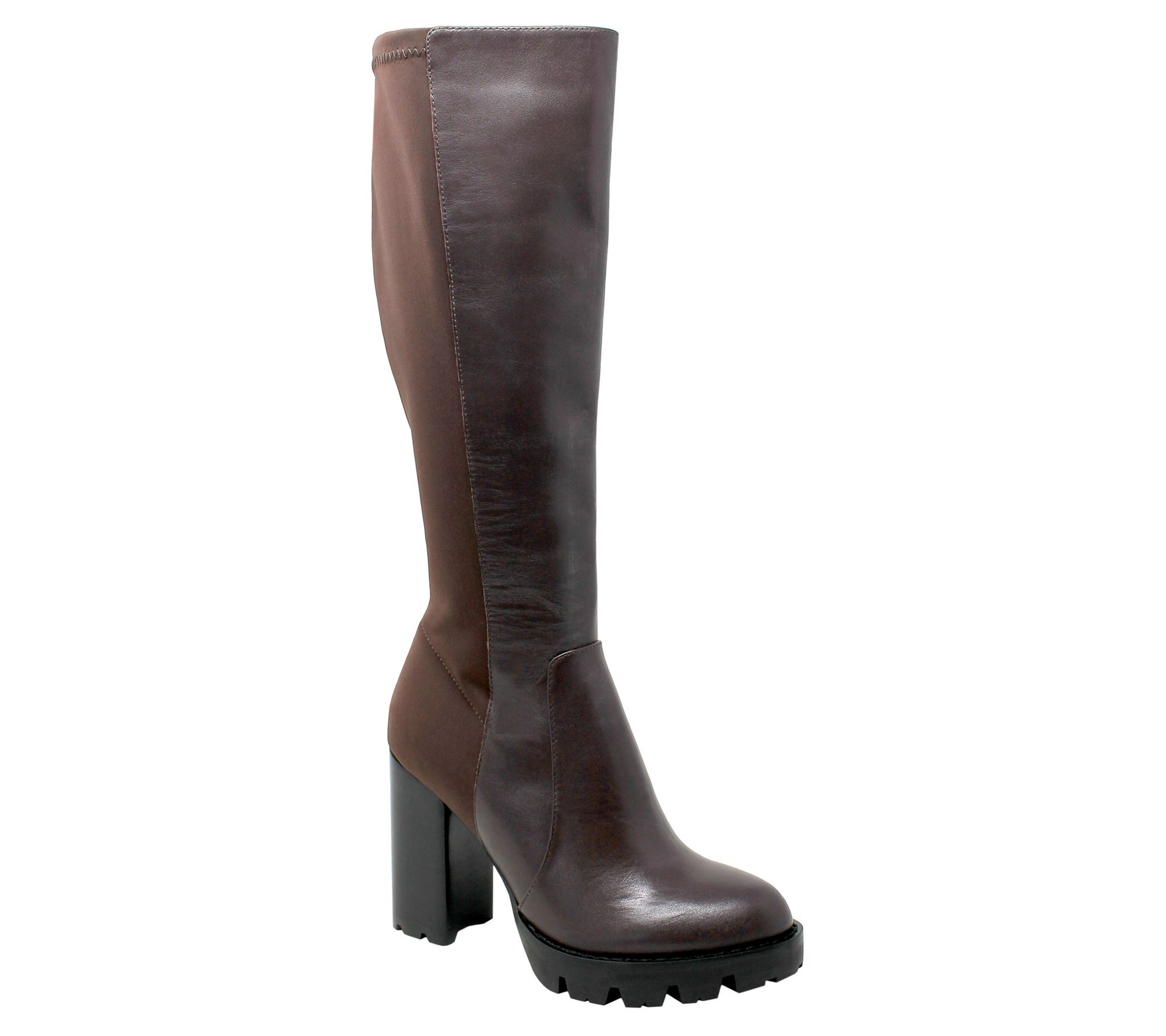 Charles David Leather Tall Boot - Gala - QVC.com