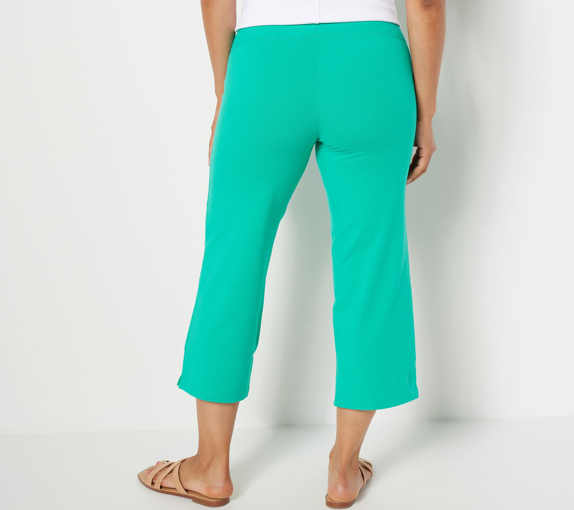 Denim&Co, Pants & Jumpsuits, Denim Co Comfy Knit Air Crop Pants 2xs Blue  Casual Cool
