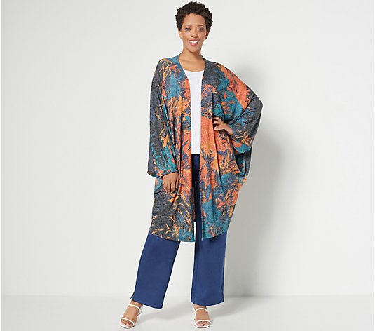 Attitudes by Renee Global Illusions Casknit Cocoon Cardigan