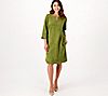 Isaac Mizrahi Live! Regular Faux Suede Dress with Pockets