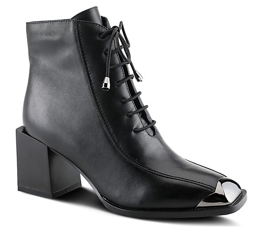 Azura by Spring Step Leather Fashion Booties -Thatgirl