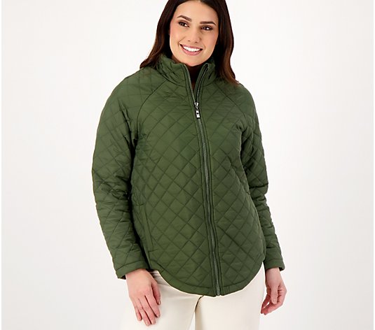 Belle by Kim Gravel Quilted Zip-Front Jacket