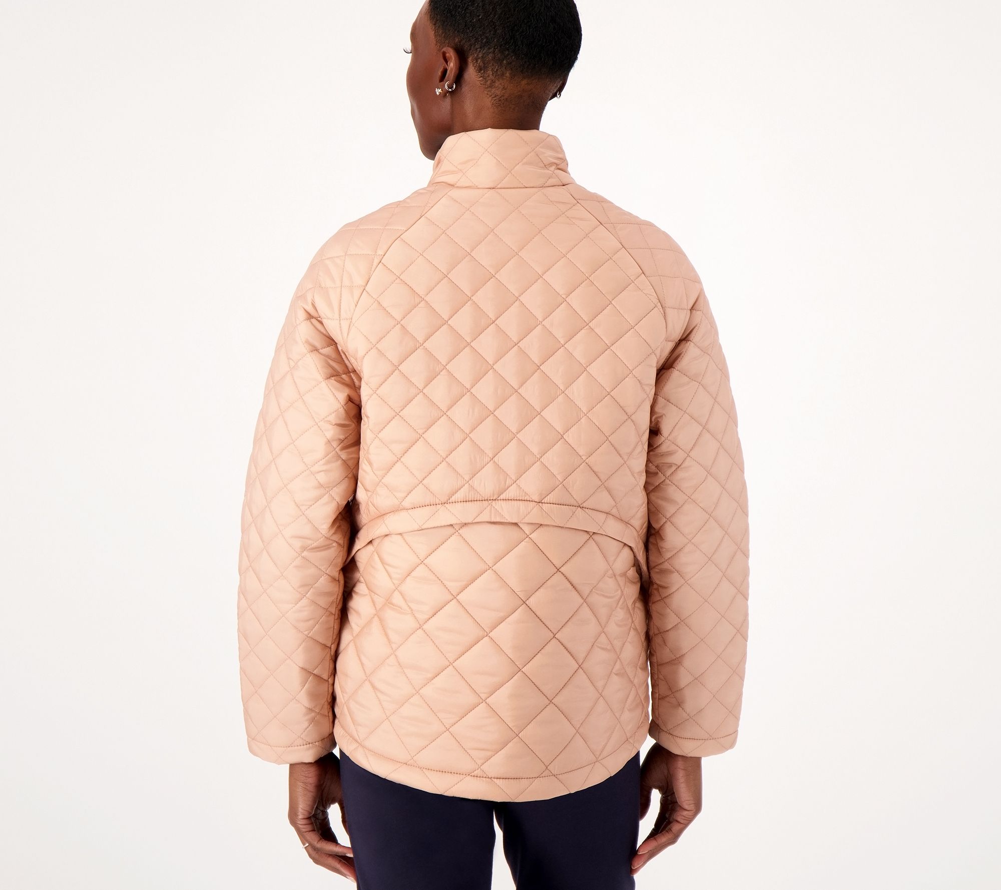 Belle by Kim Gravel Quilted Zip-Front Jacket - QVC.com