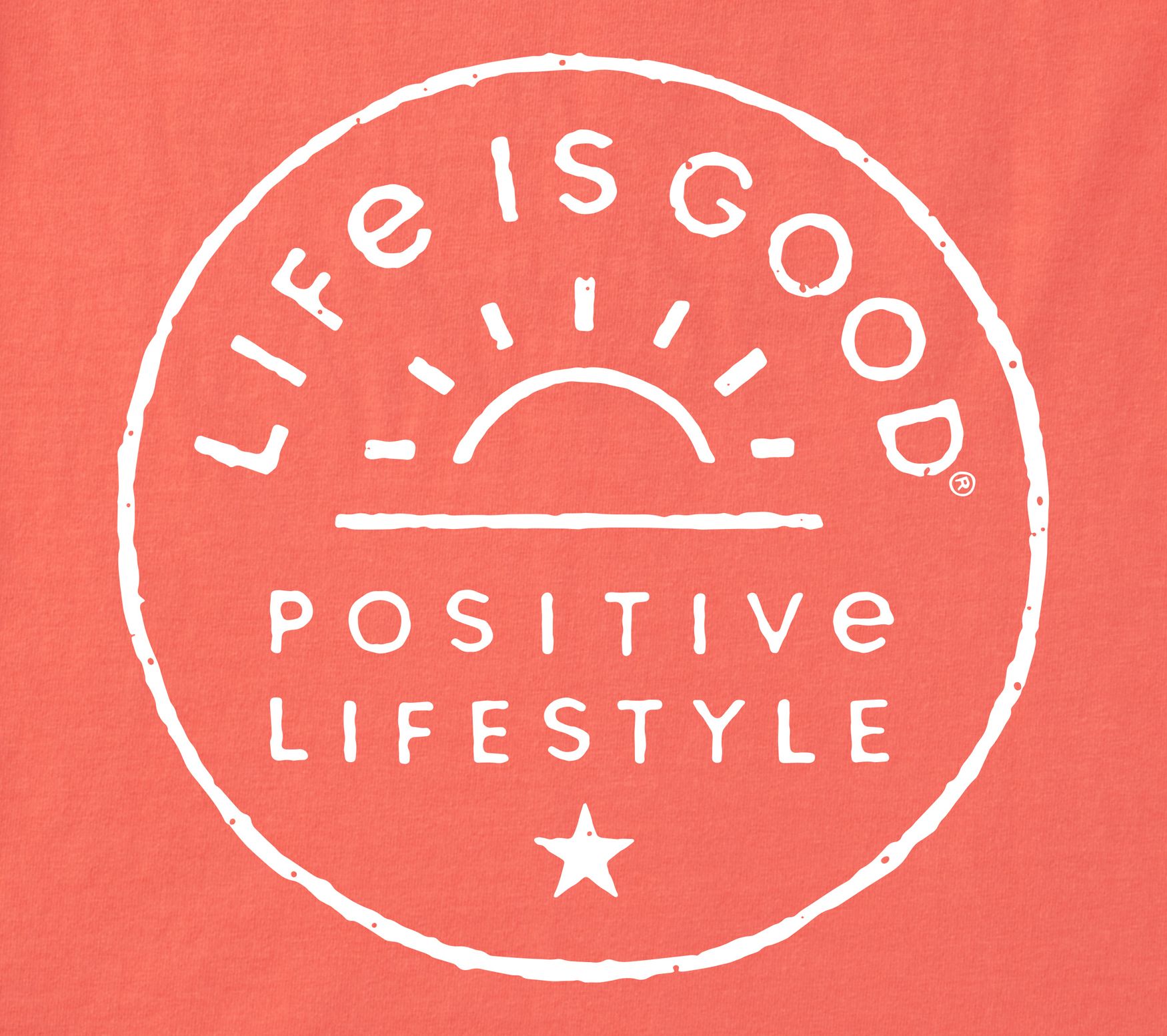 Life is Good Womens Positive Rising Sun Positive Long Sleeve