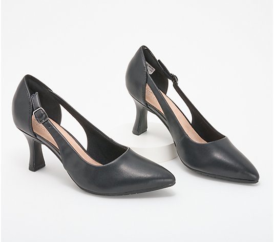 Clarks Collection Cut-Out Mid Pumps - Kataleyna Rae - QVC.com