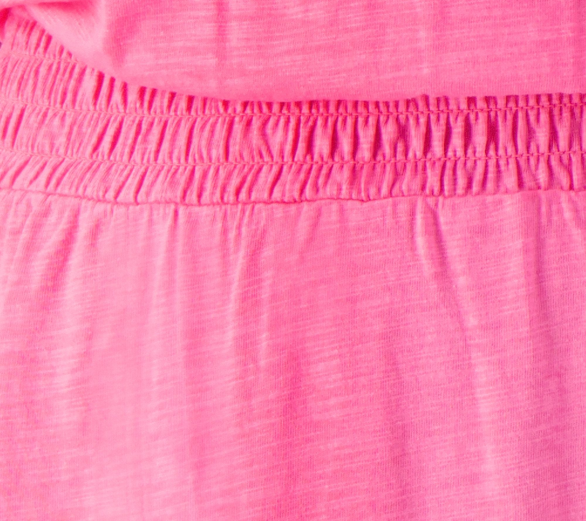 Belle by Kim Gravel Petite Slub Knit Smocked Waist Dress - QVC.com