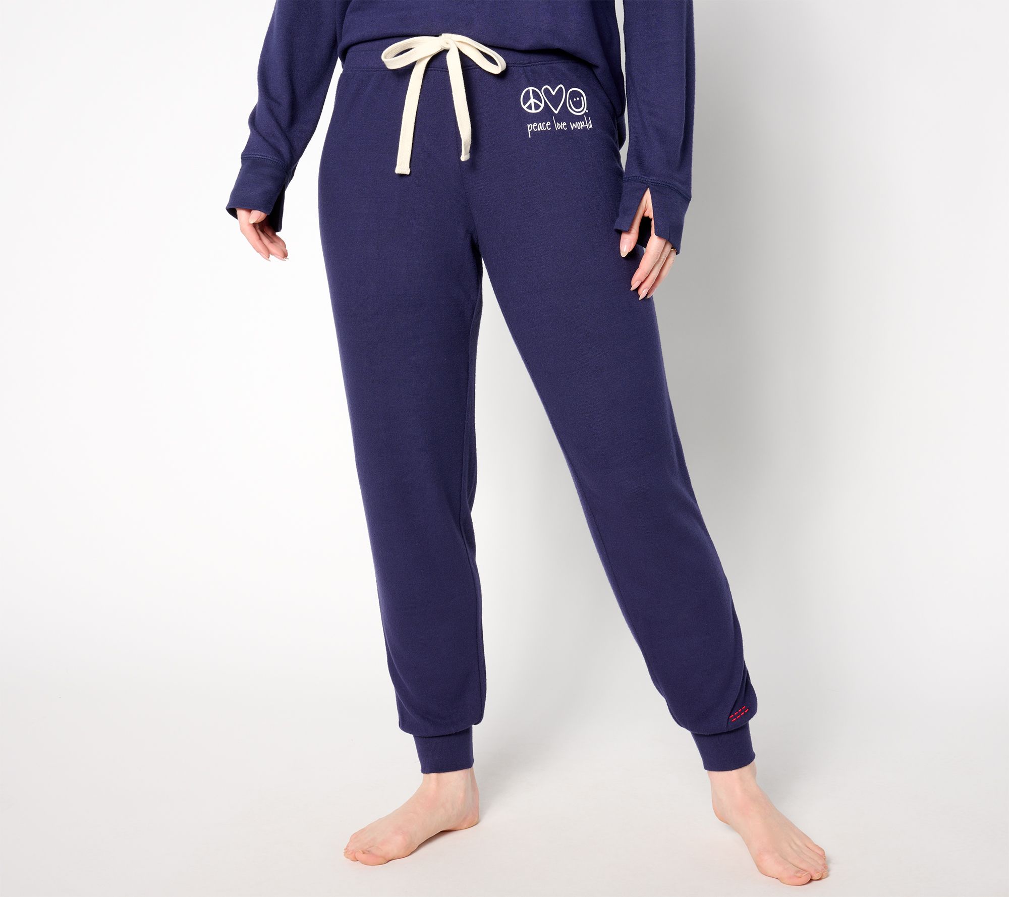 Peace Love World Regular Comfy Affirmation Jogger