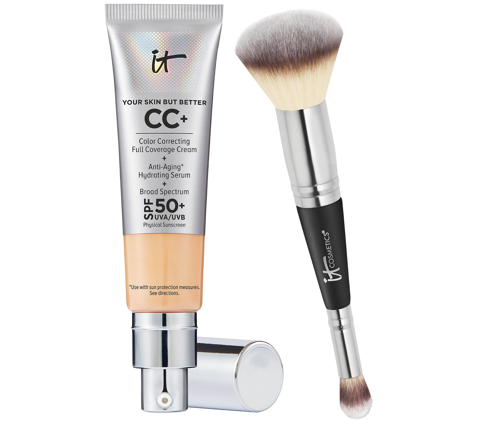 IT Cosmetics CC+ Cream SPF 50 Foundation with Brush