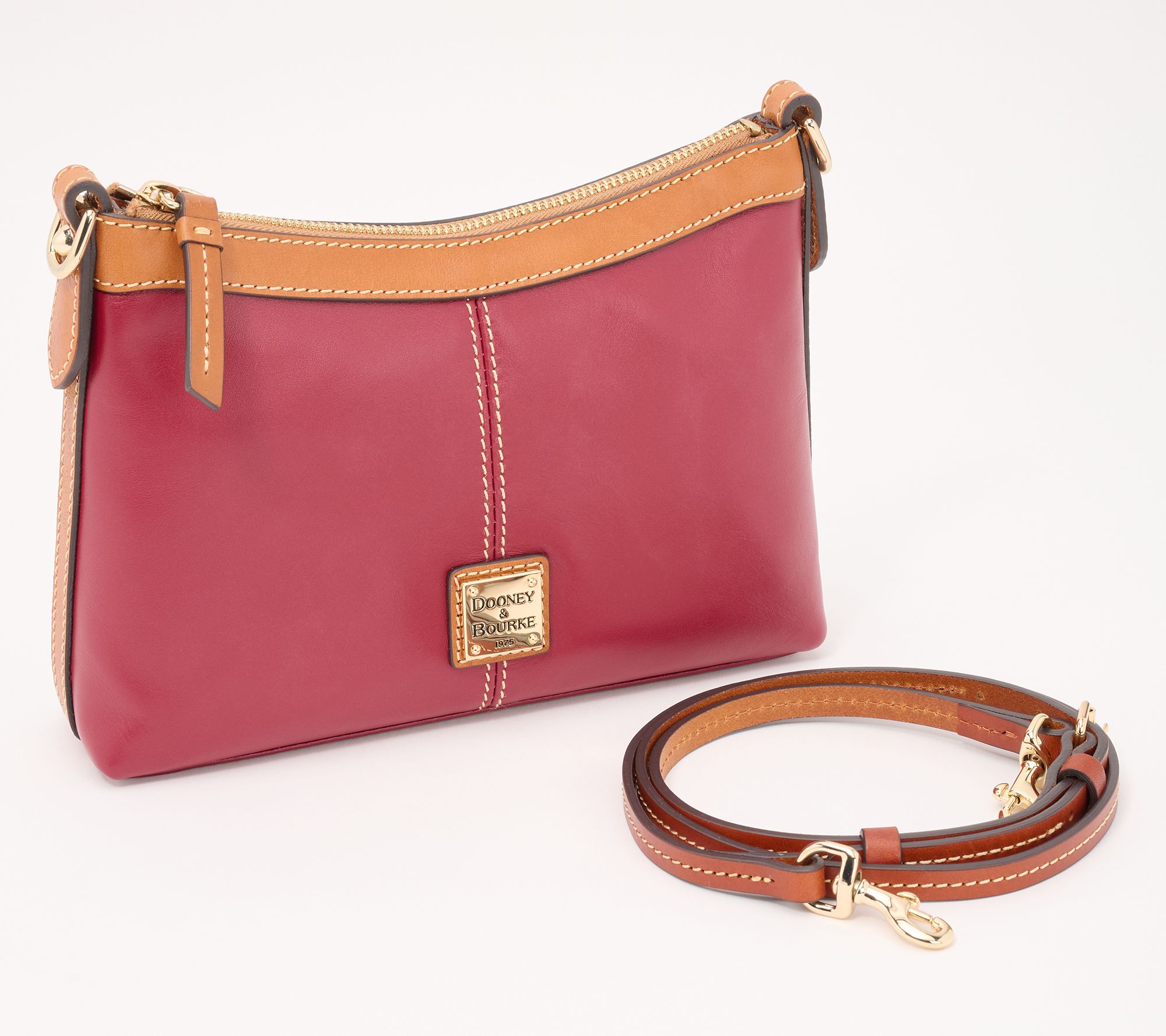 Dooney & Bourke Belvedere Leather Crossbody Handbag on QVC 