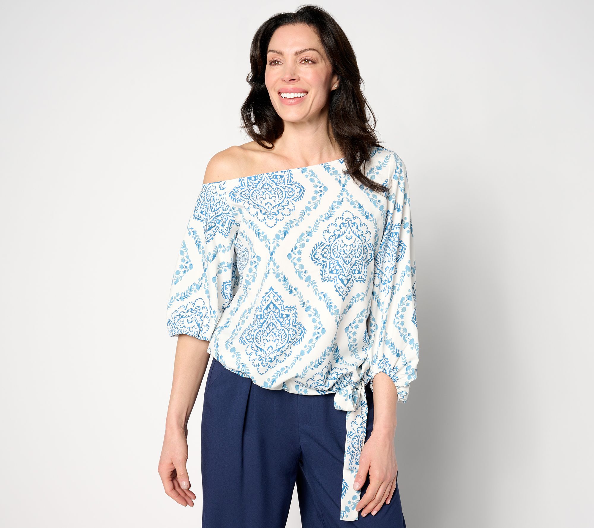 BEAUTIFUL by Lawrence Zarian Off-Shoulder Dolman Sleeve Top