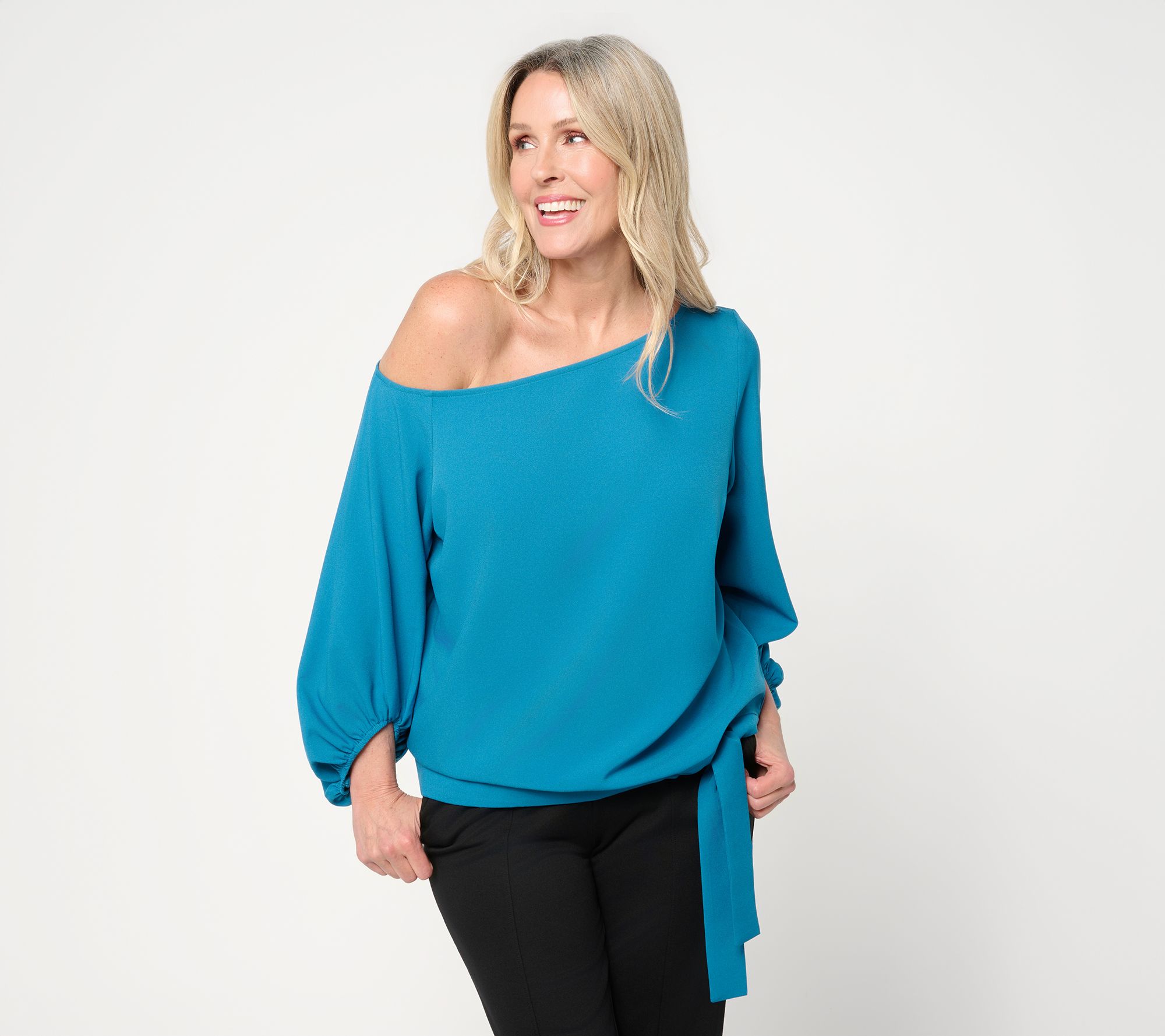 BEAUTIFUL by Lawrence Zarian Off-Shoulder Dolman Sleeve Top