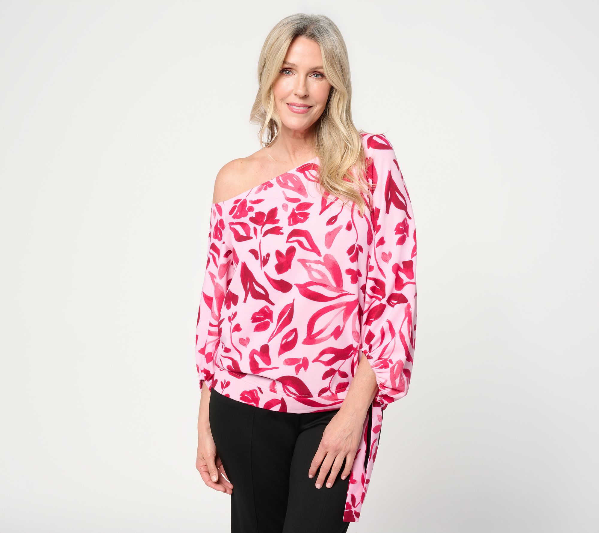 BEAUTIFUL by Lawrence Zarian Off-Shoulder Dolman Sleeve Top