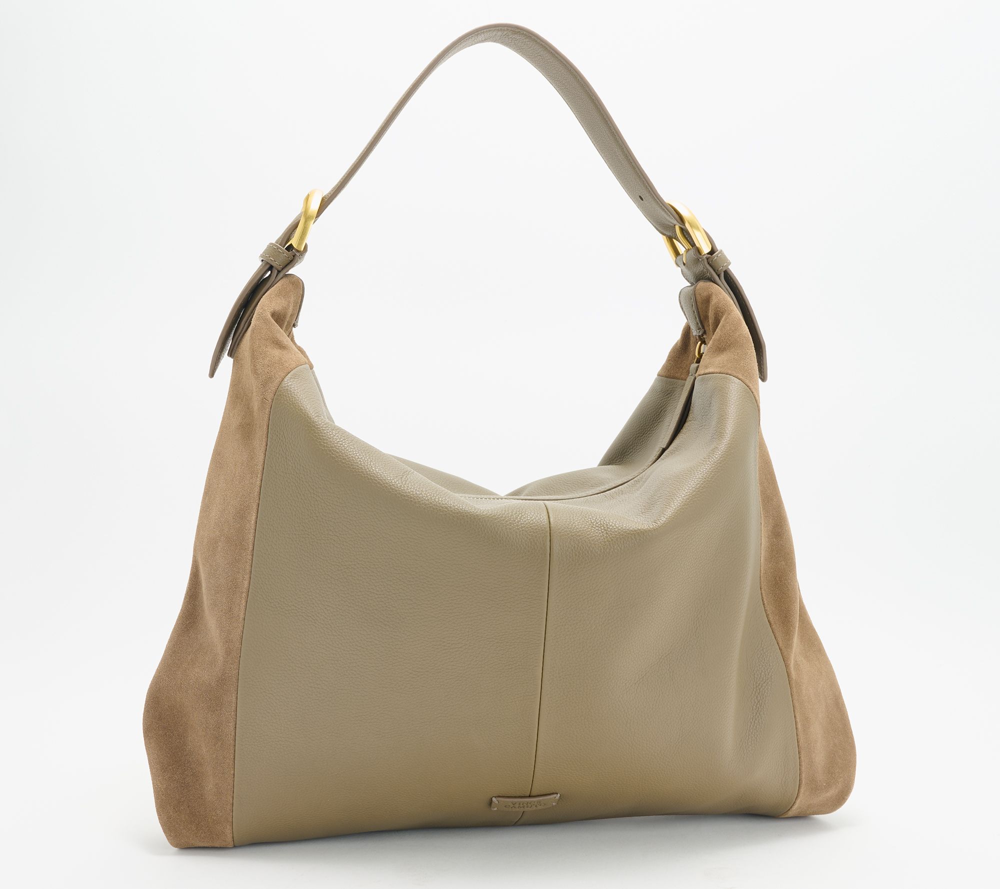 As Is Vince Camuto Pebble Leather/Suede ElizeHobo