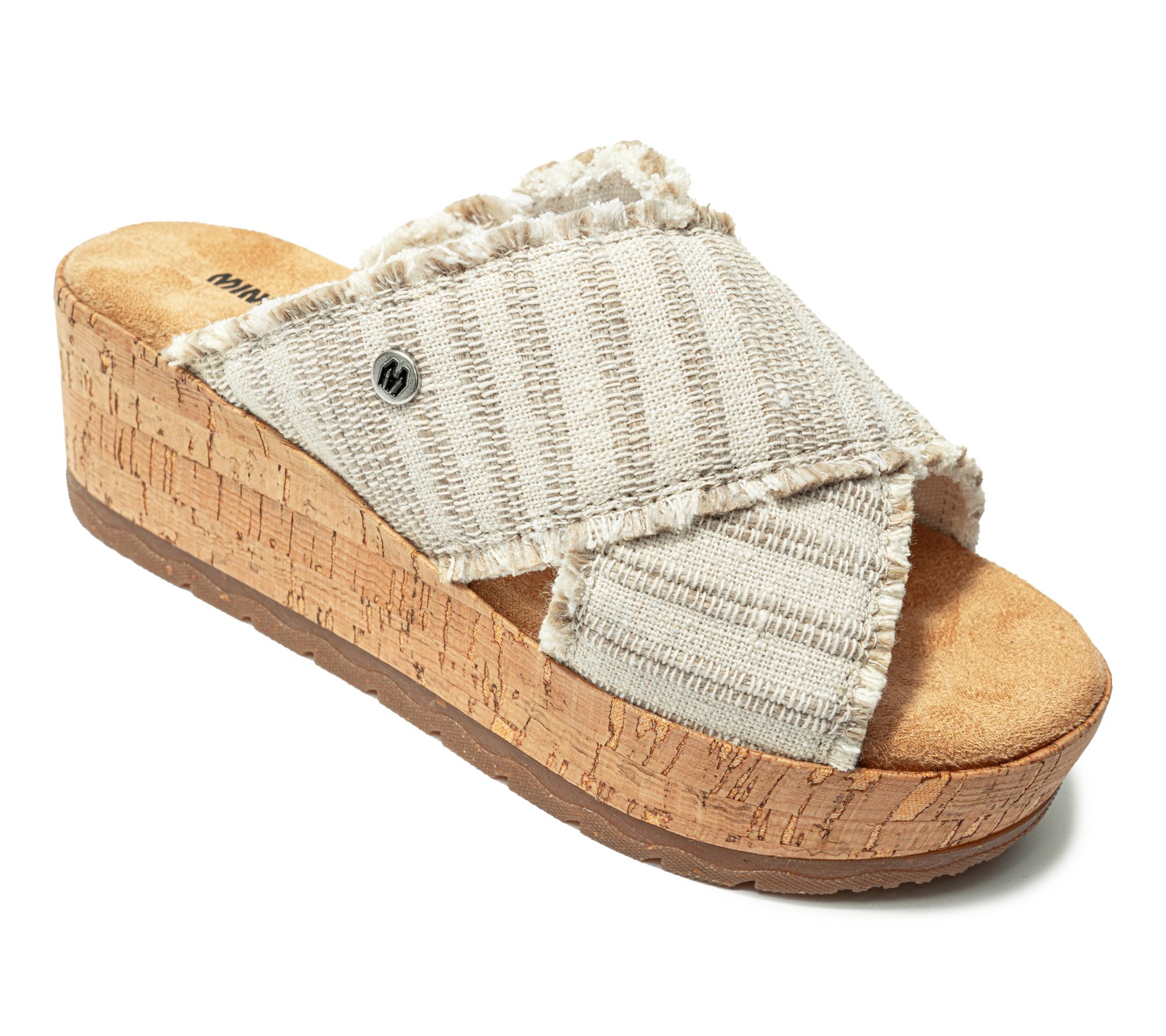 Minnetonka Women's Posey Crossband Wedge Sandals