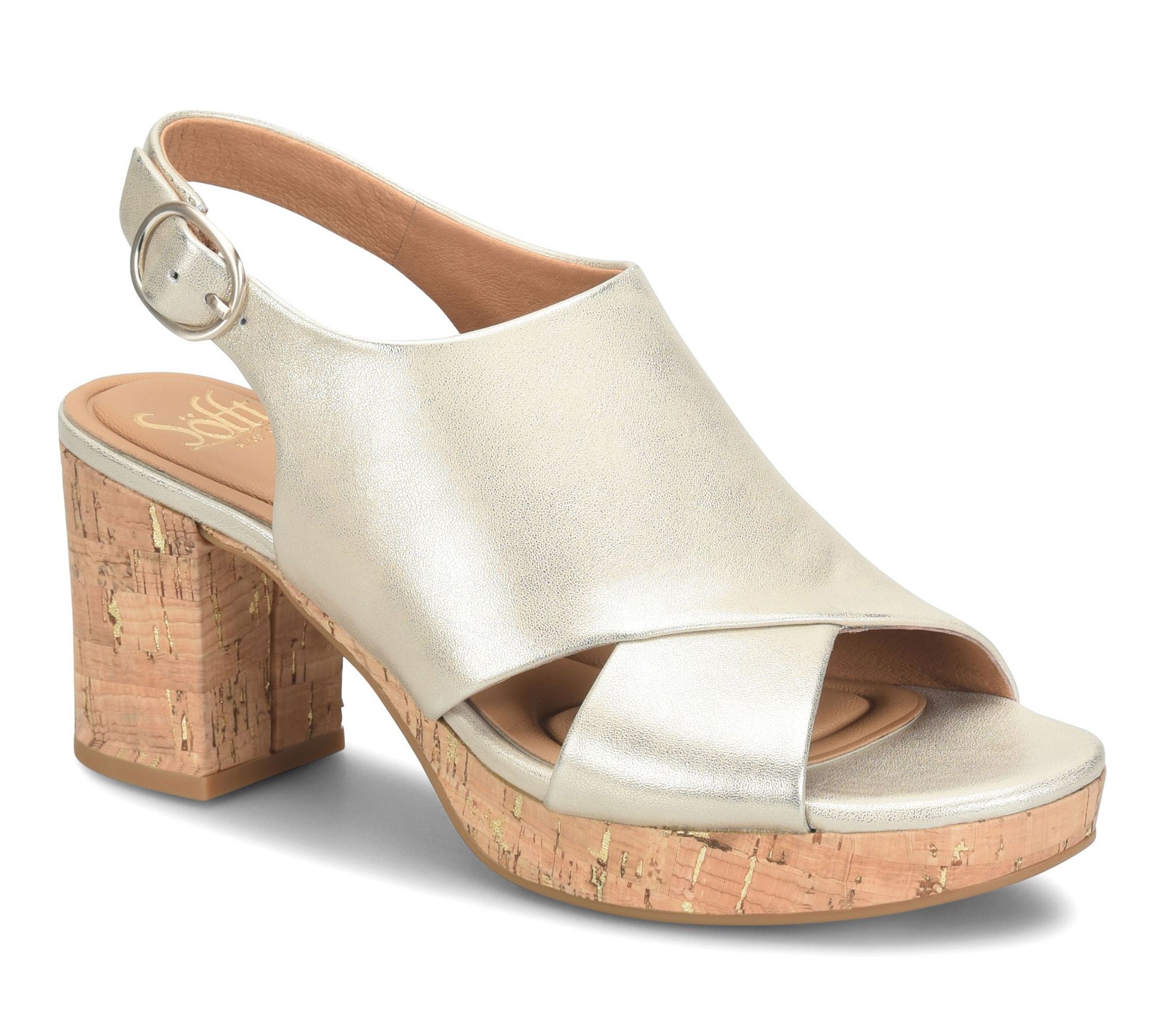 Sofft Leather Platform Sandal - Liv