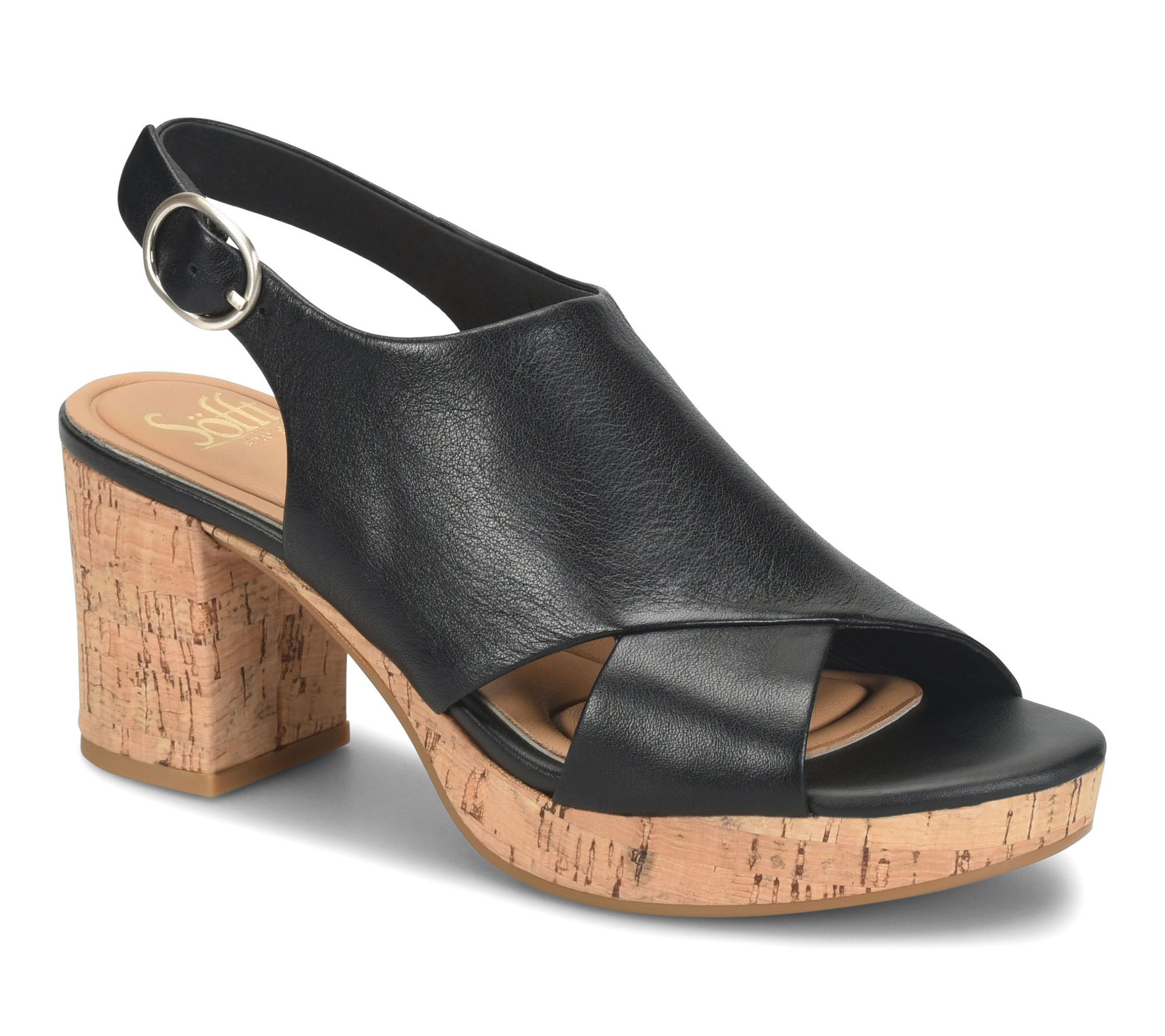 Sofft Leather Platform Sandal - Liv