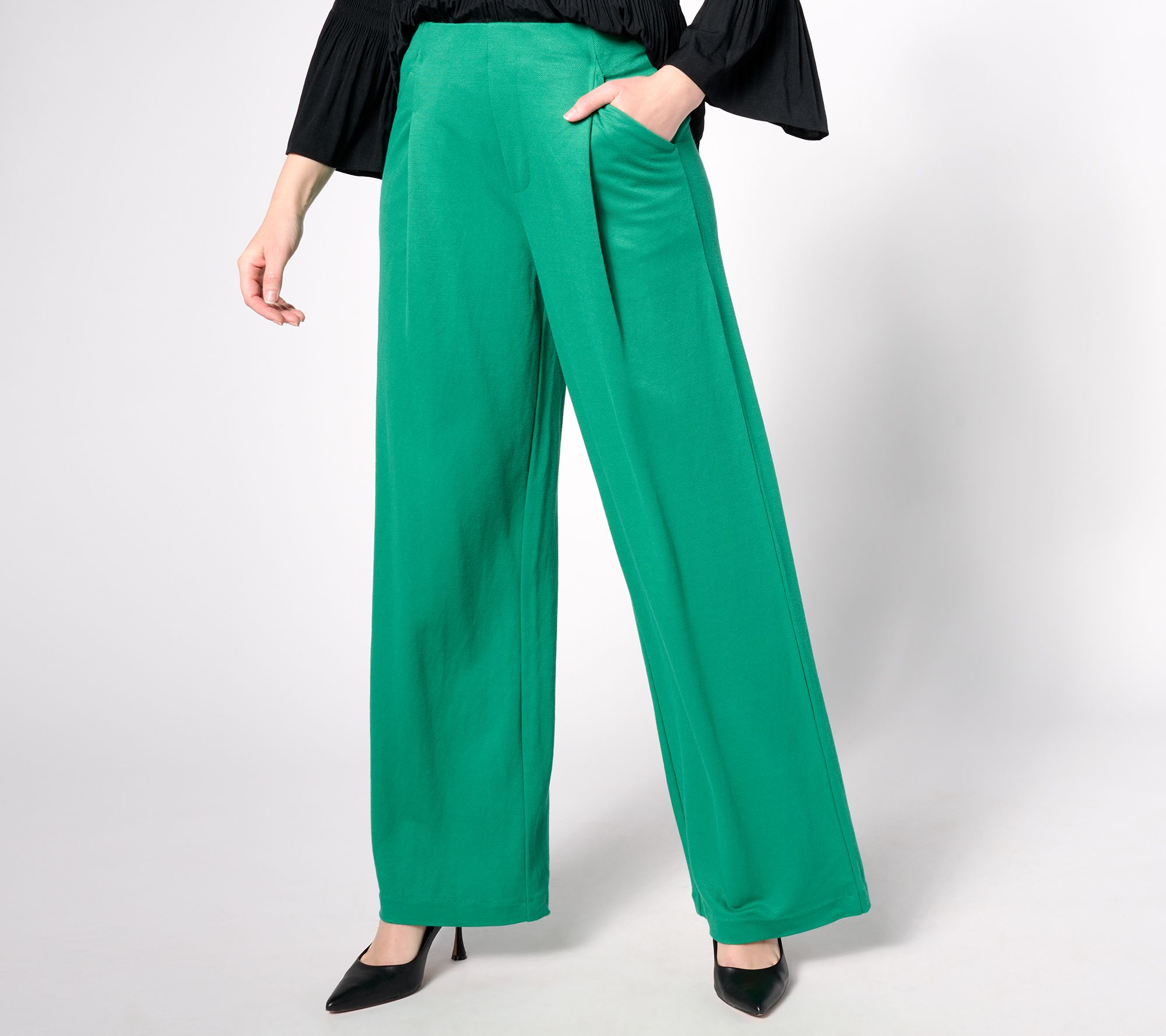 As Is Isaac Mizrahi Live! Tall Stretch Twill Pull on Trouser