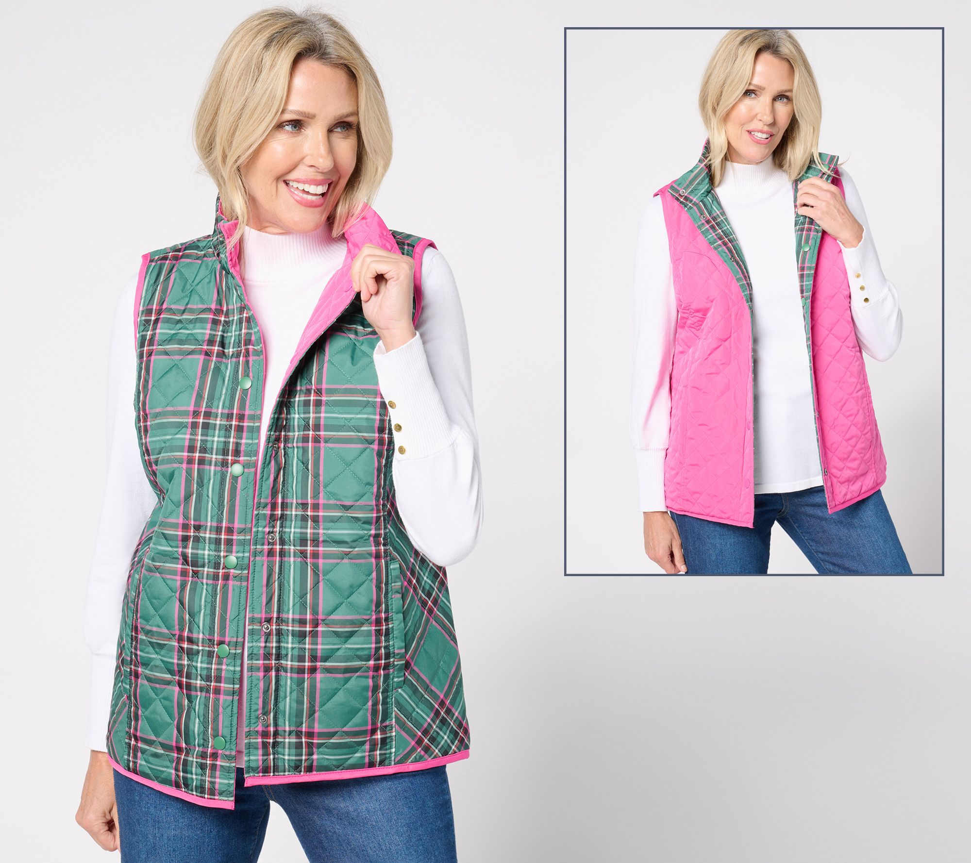 Jingle Belles by Kim Gravel Totally Tartan Reversibelle Vest