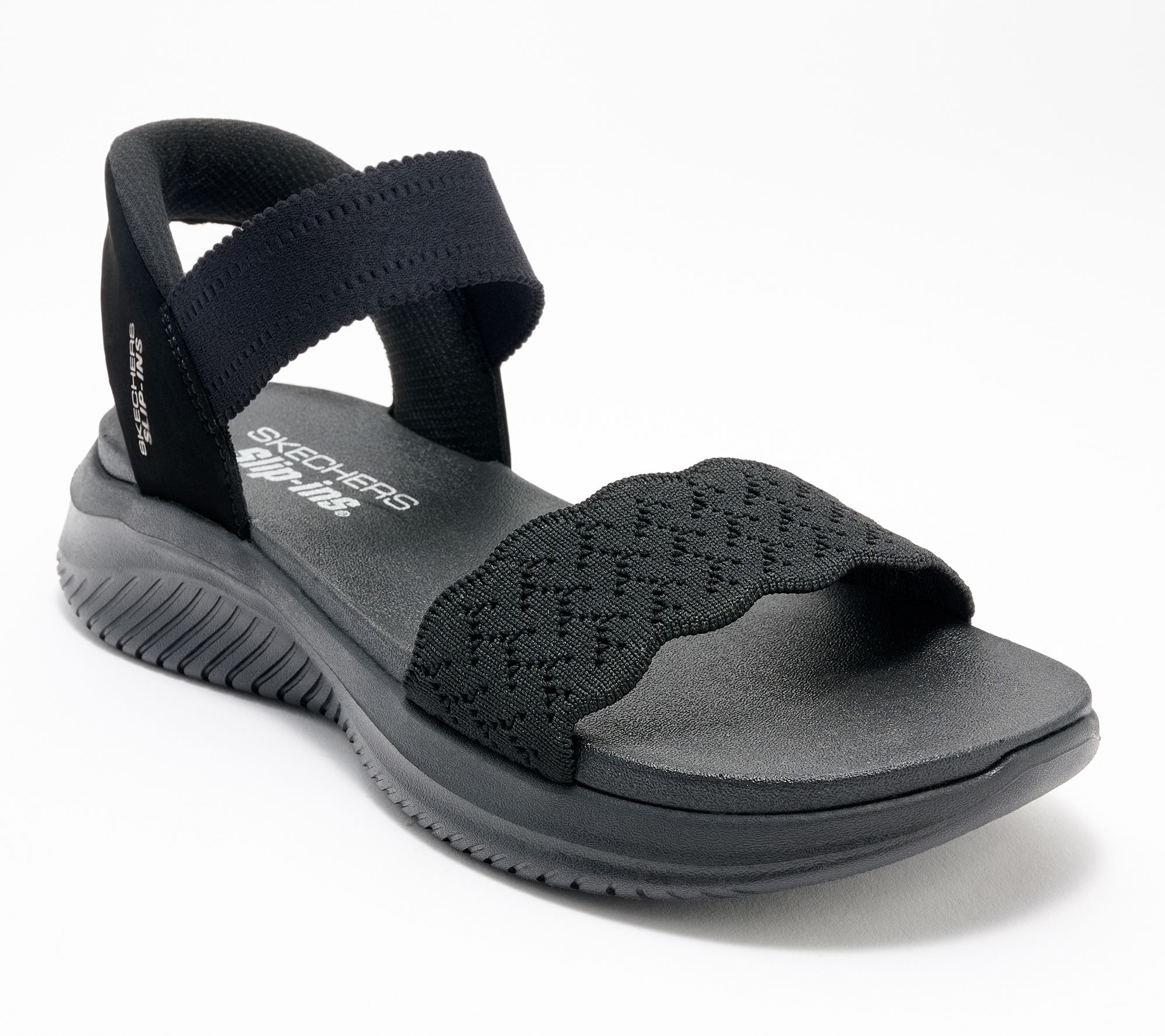"As Is" Skechers Slip- Ins Ultra-Flex Washable Knit Sandals