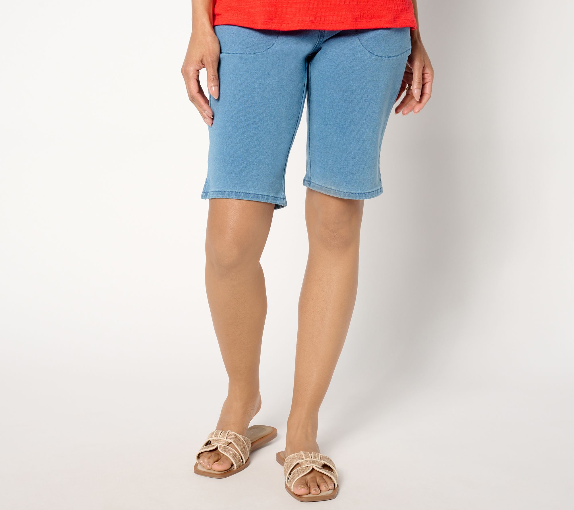 "As Is" Quacker Factory DreamJeannes 11" Bermuda Shorts